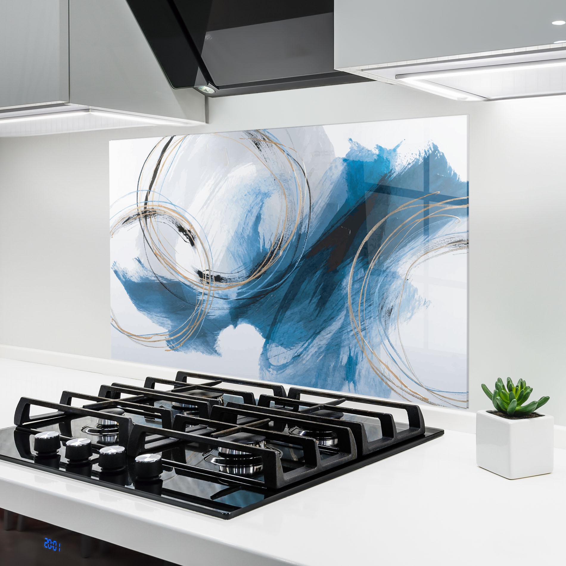 Panel Szklany do Kuchni Beautiful Abstract Painting mockup 6