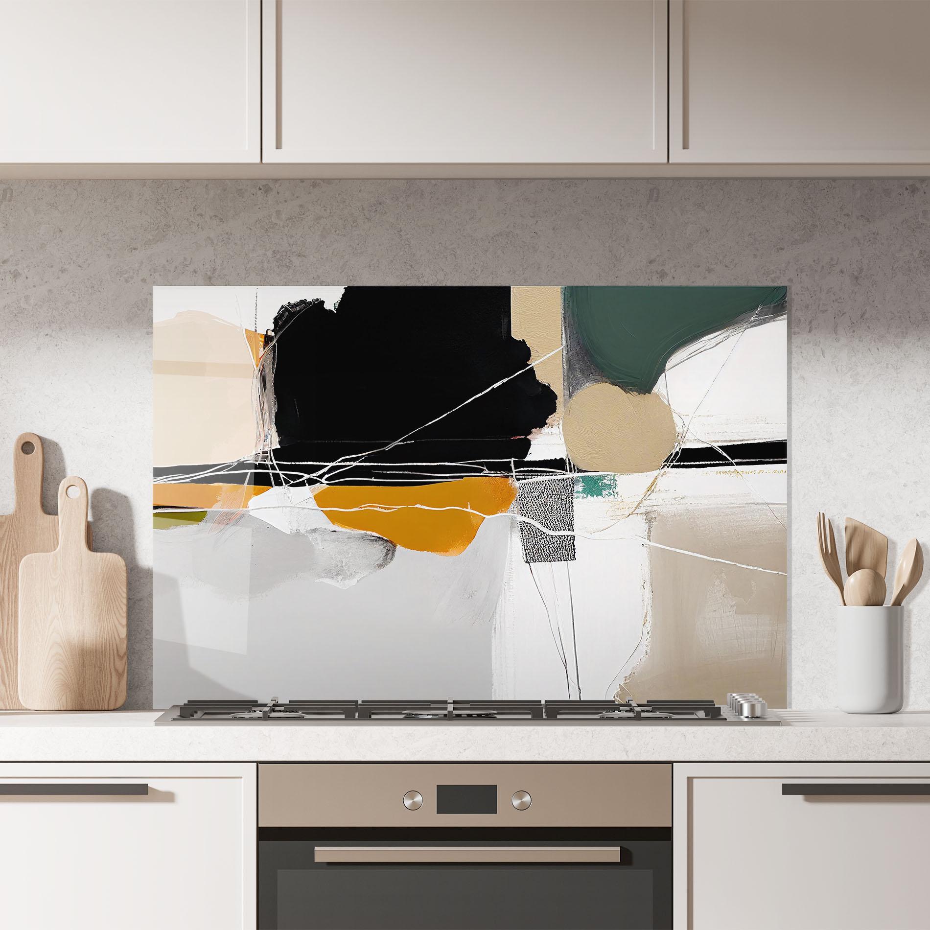 Panel Szklany do Kuchni Abstract Ornament Prints mockup 7