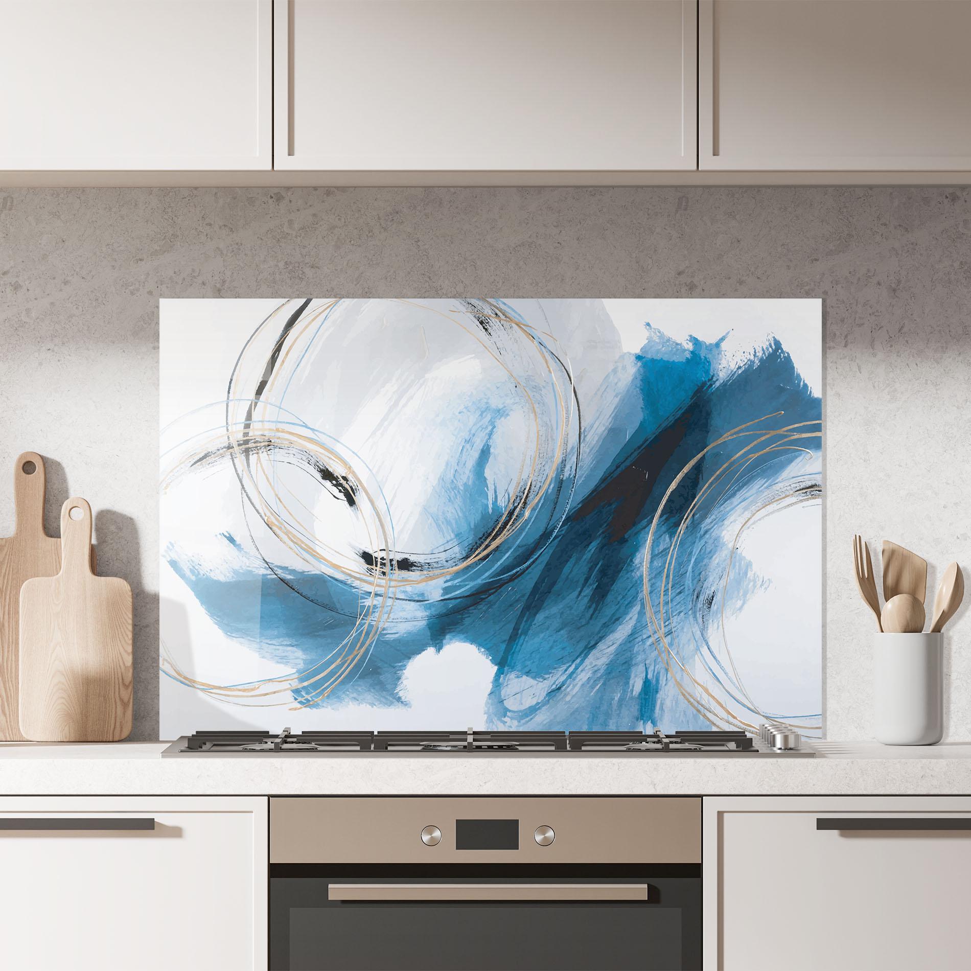 Panel Szklany do Kuchni Beautiful Abstract Painting mockup 7