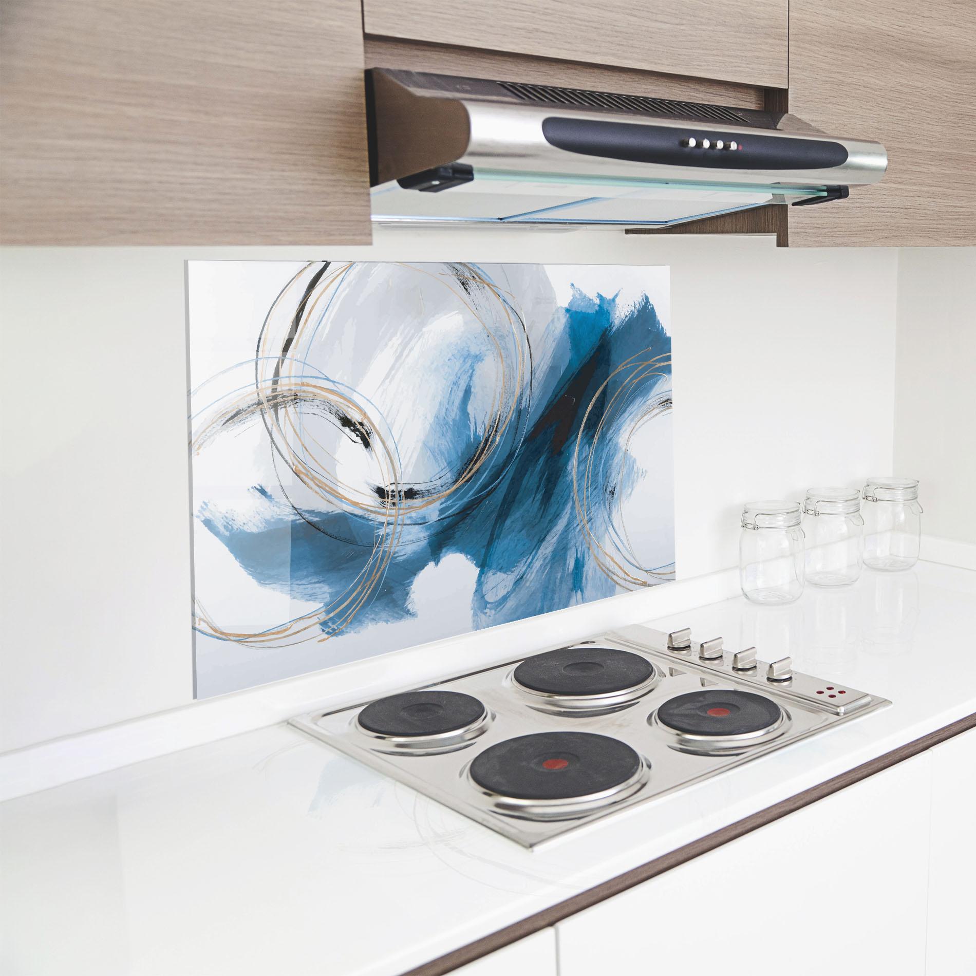 Panel Szklany do Kuchni Beautiful Abstract Painting mockup 8