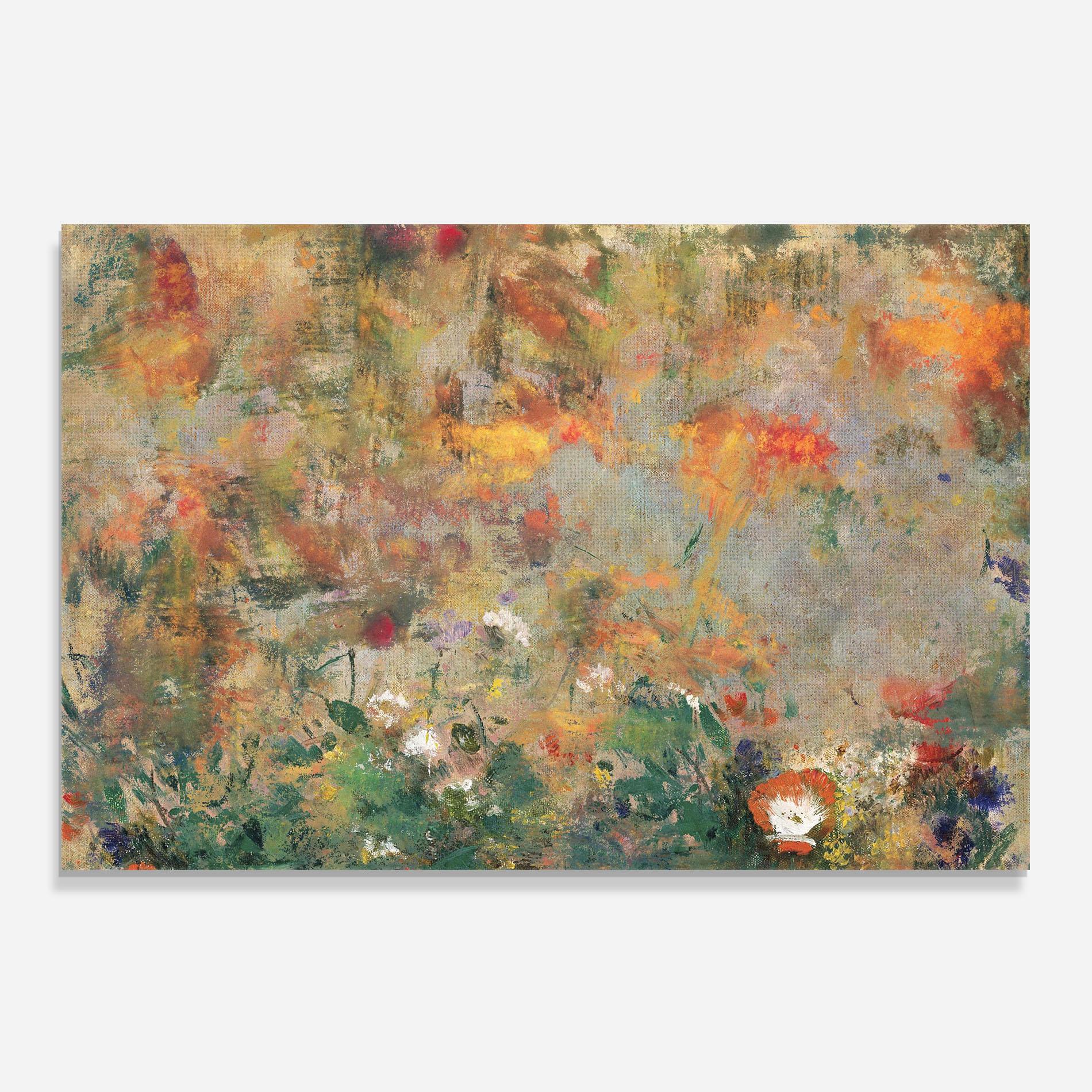 Panel Szklany do Kuchni Abstract Flowers mockup 0