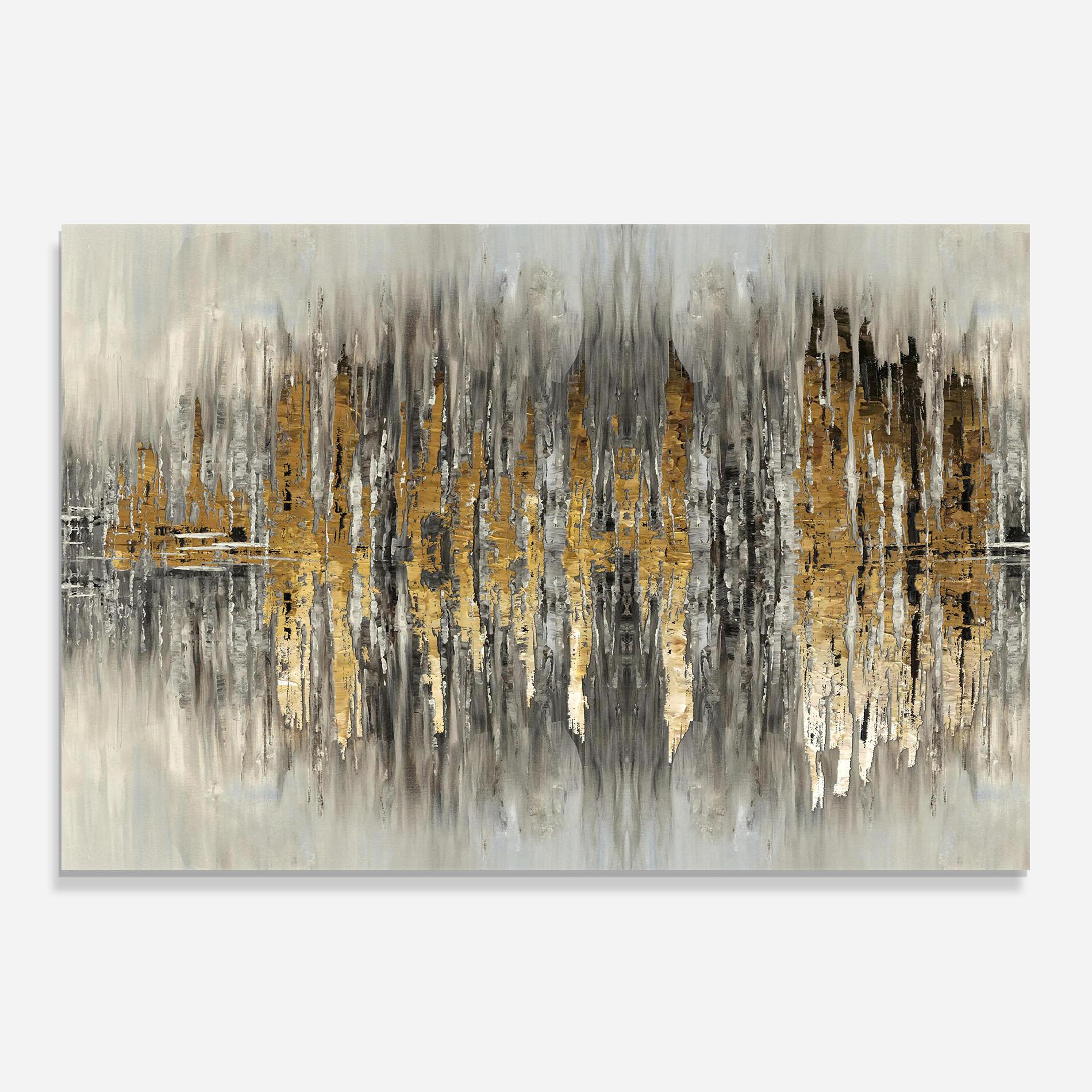 Panel Szklany do Kuchni Acrylic Silver Paint mockup 0