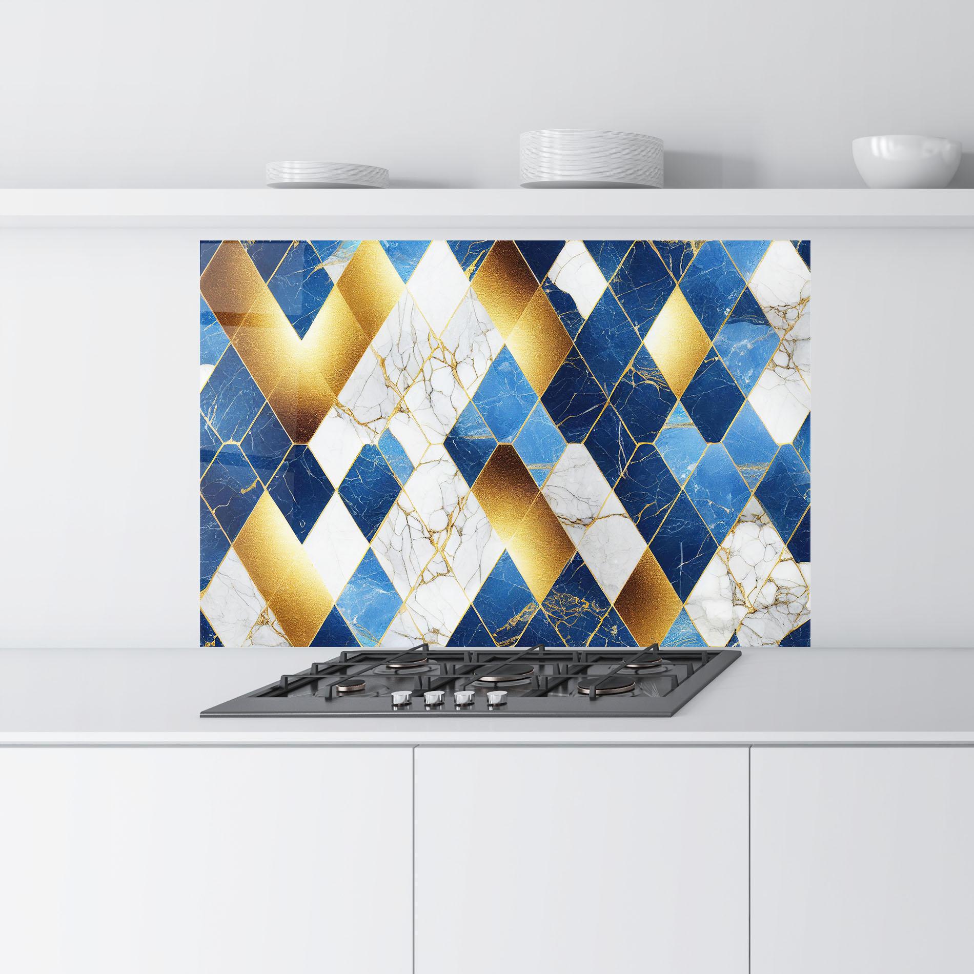 Panel Szklany do Kuchni Abstract Stone Texture mockup 9