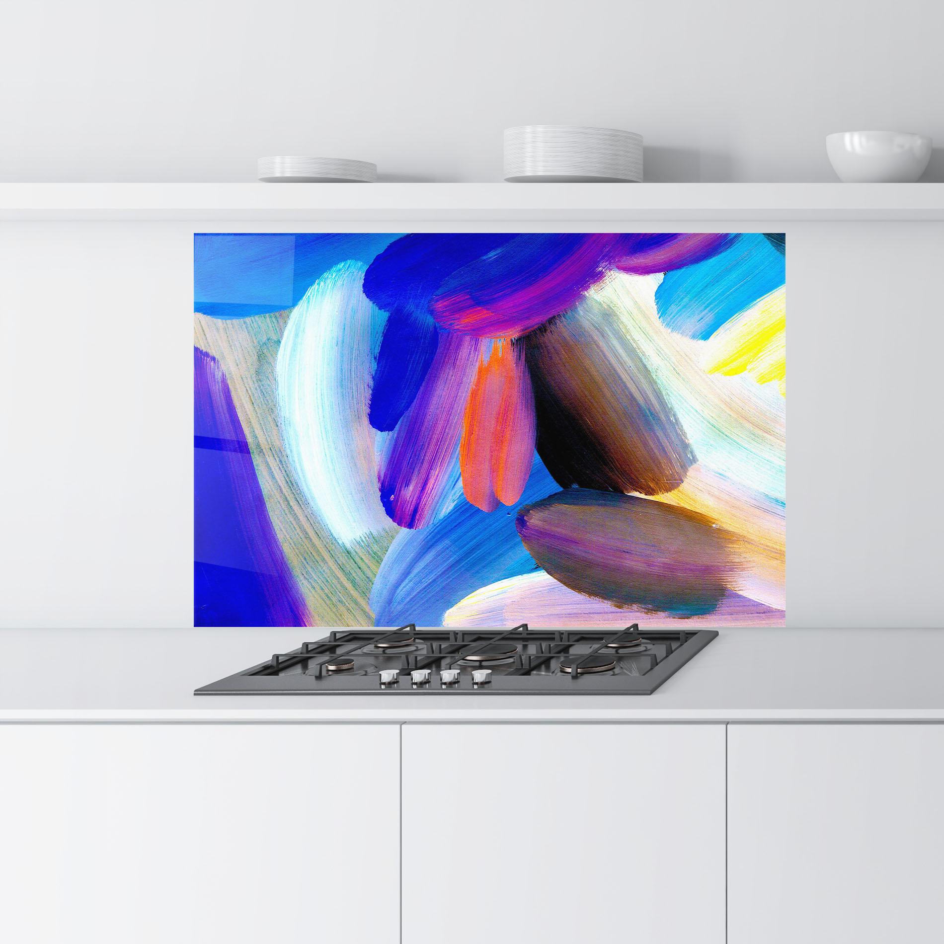 Panel Szklany do Kuchni Colorful Abstract mockup 9