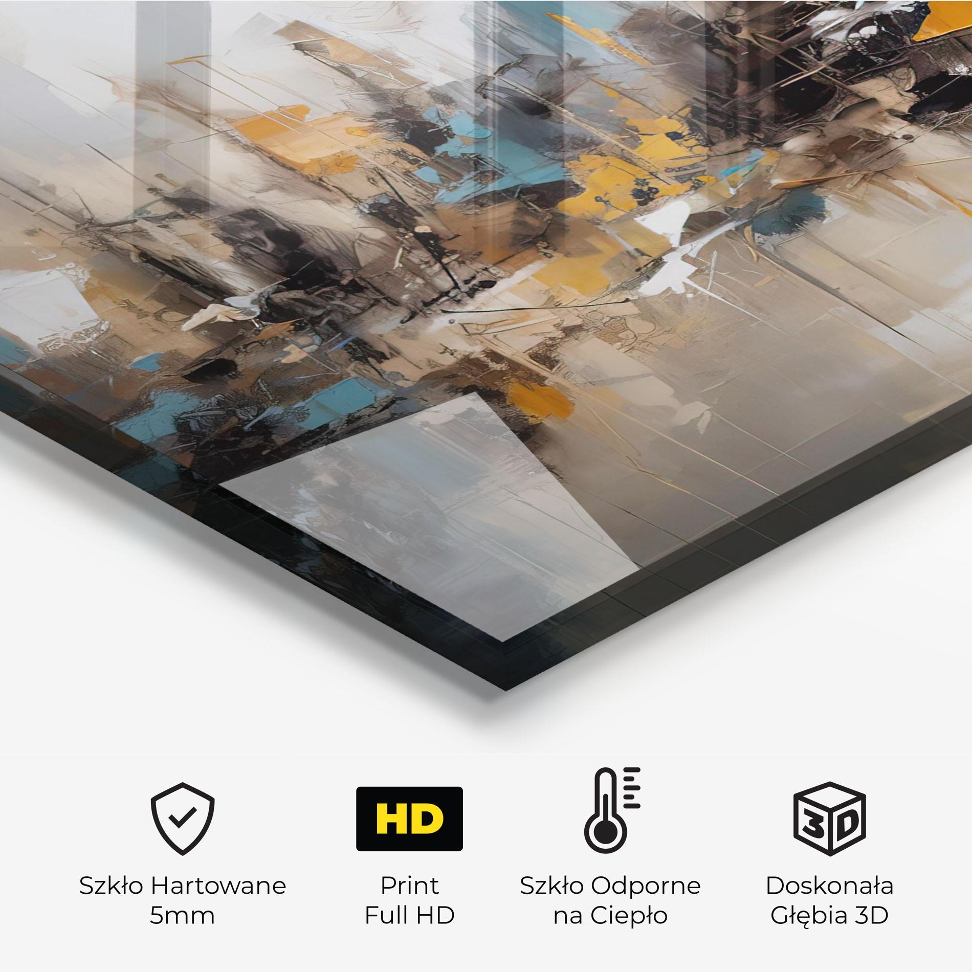 Panel Szklany do Kuchni Abstract Los Angeles mockup 2