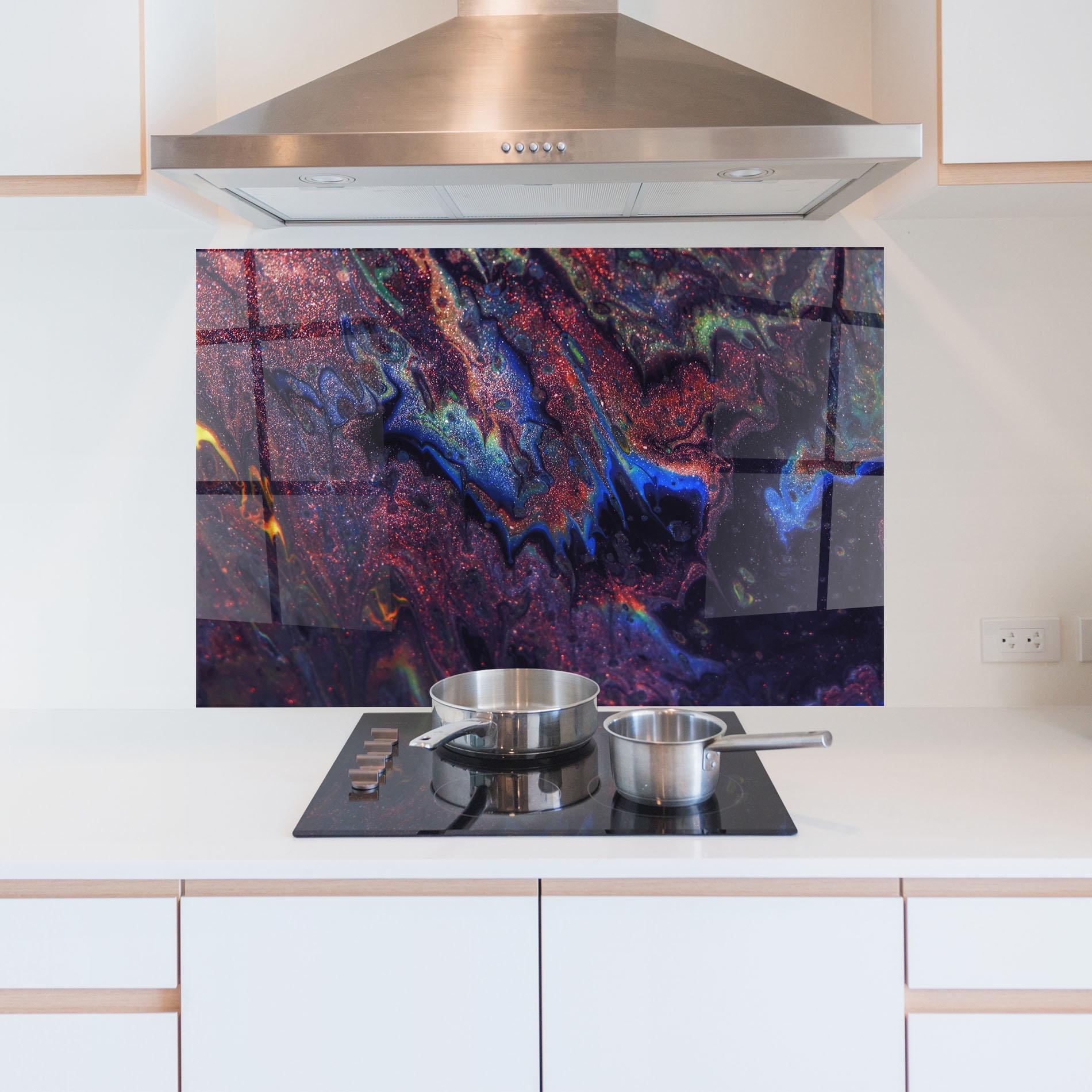 Panel Szklany do Kuchni Abstract Shadows mockup 5