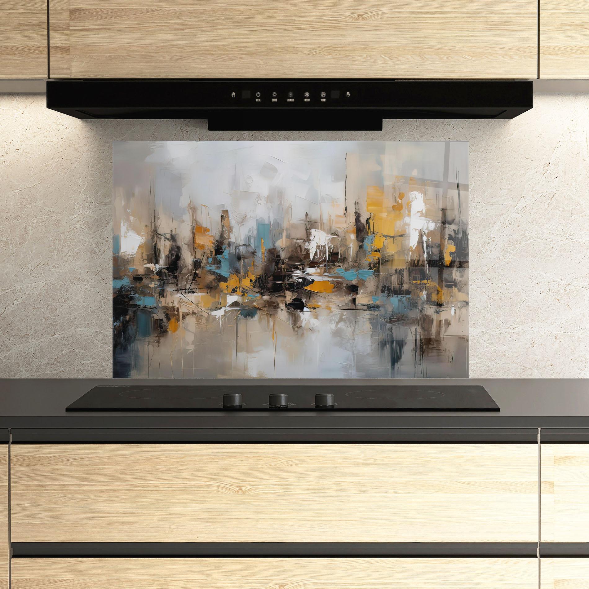 Panel Szklany do Kuchni Abstract Los Angeles mockup 3