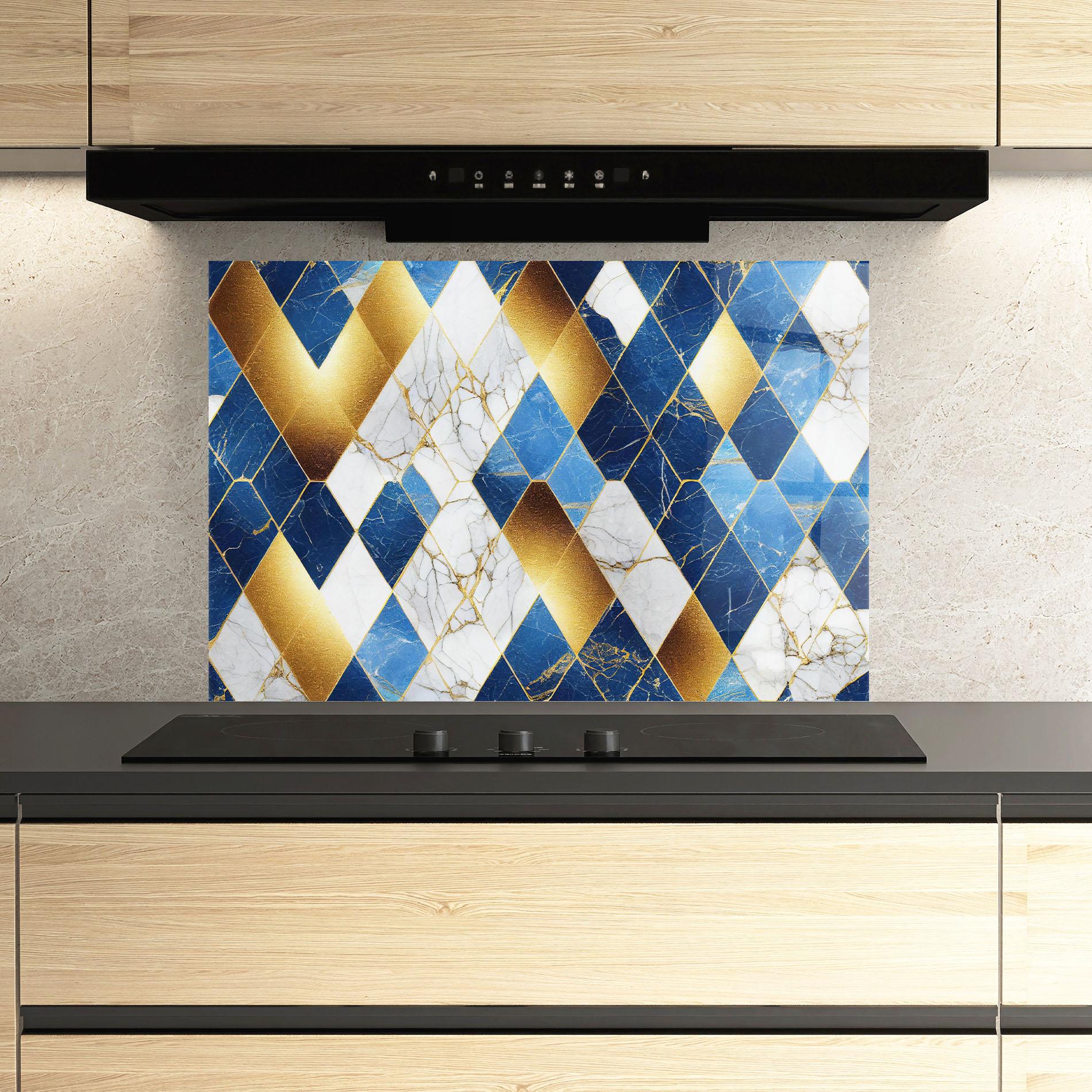 Panel Szklany do Kuchni Abstract Stone Texture mockup 3