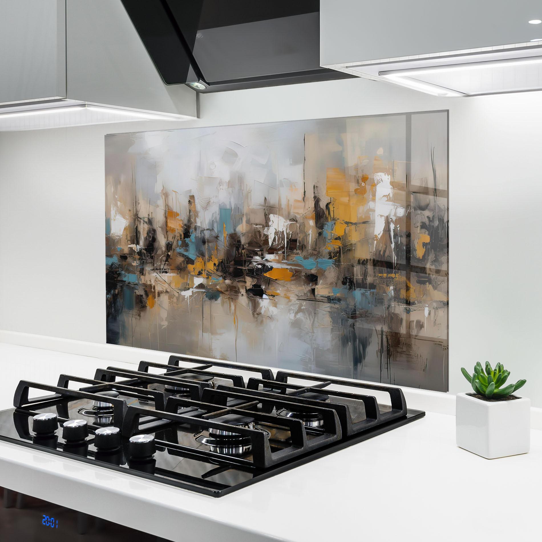 Panel Szklany do Kuchni Abstract Los Angeles mockup 6