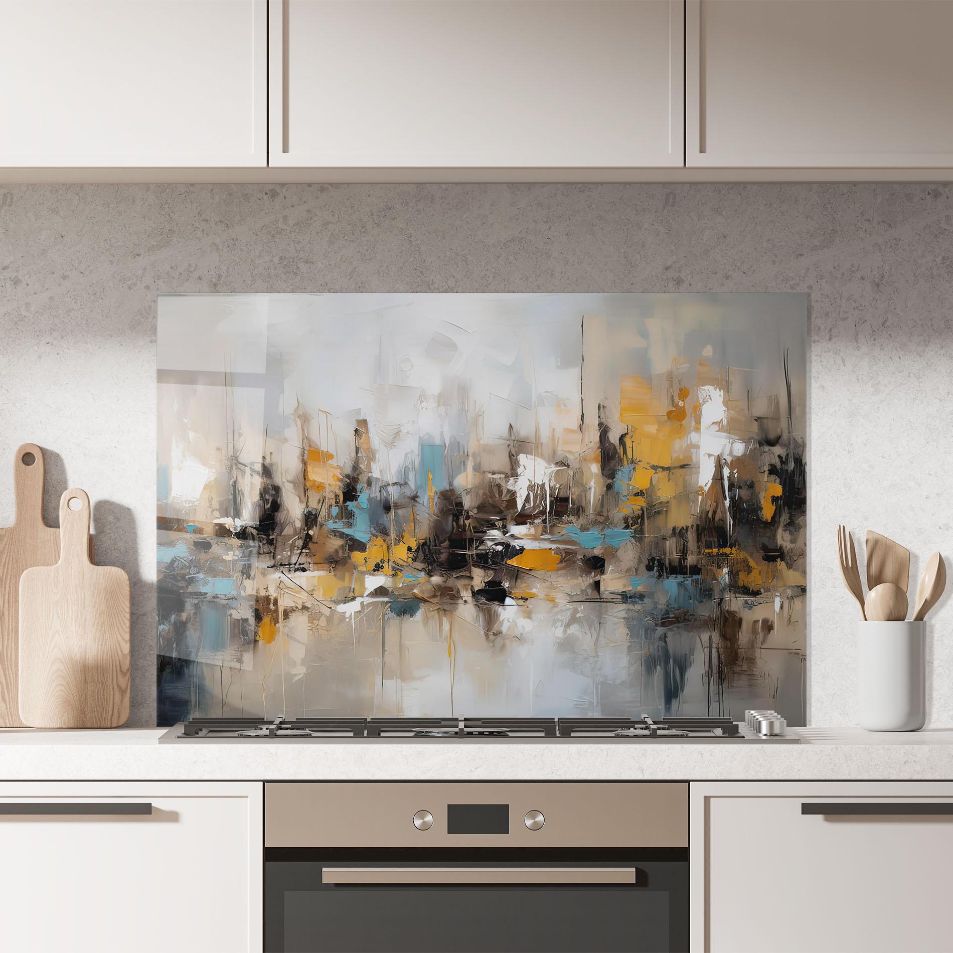 Panel Szklany do Kuchni Abstract Los Angeles mockup 7