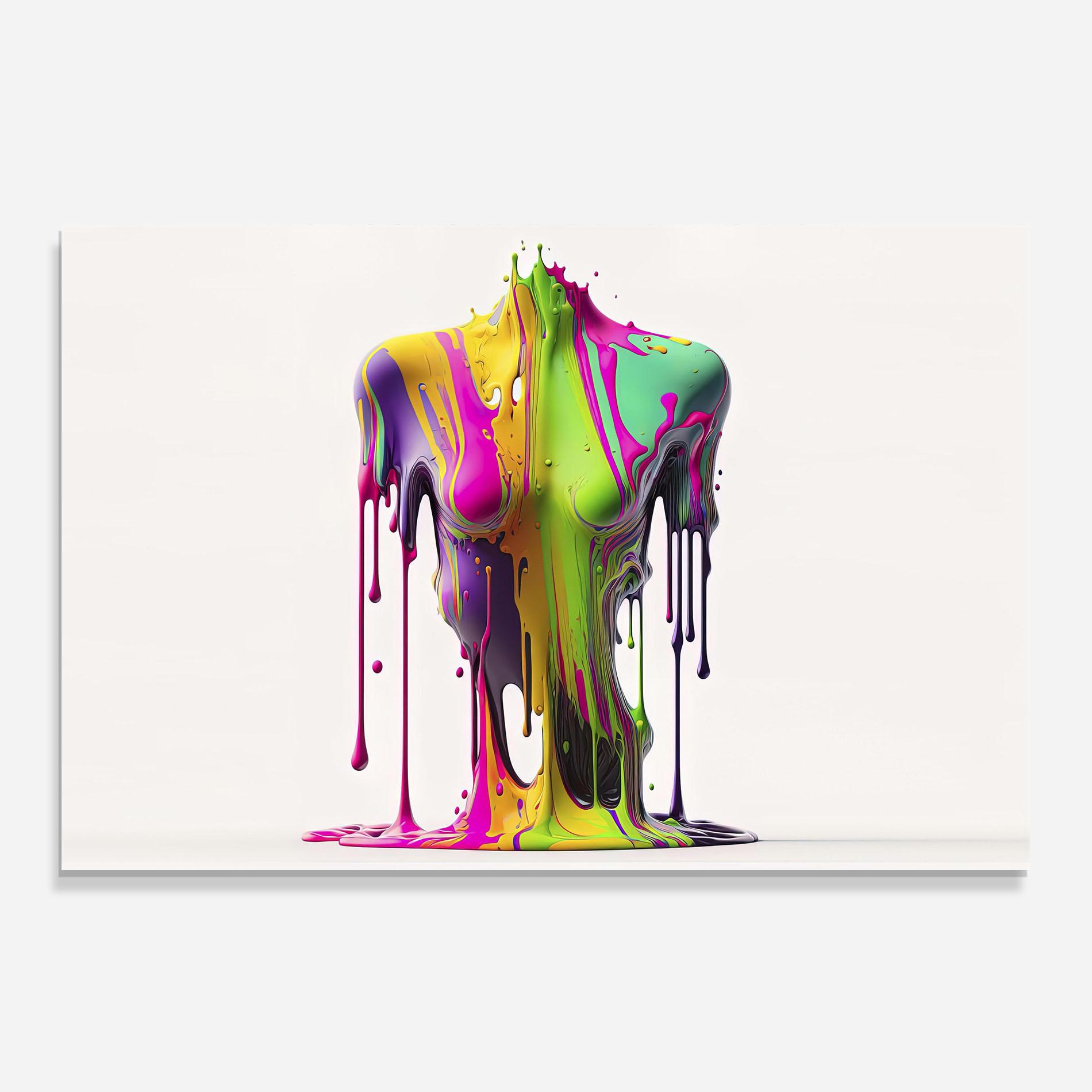 Panel Szklany do Kuchni Colorful Body mockup 0