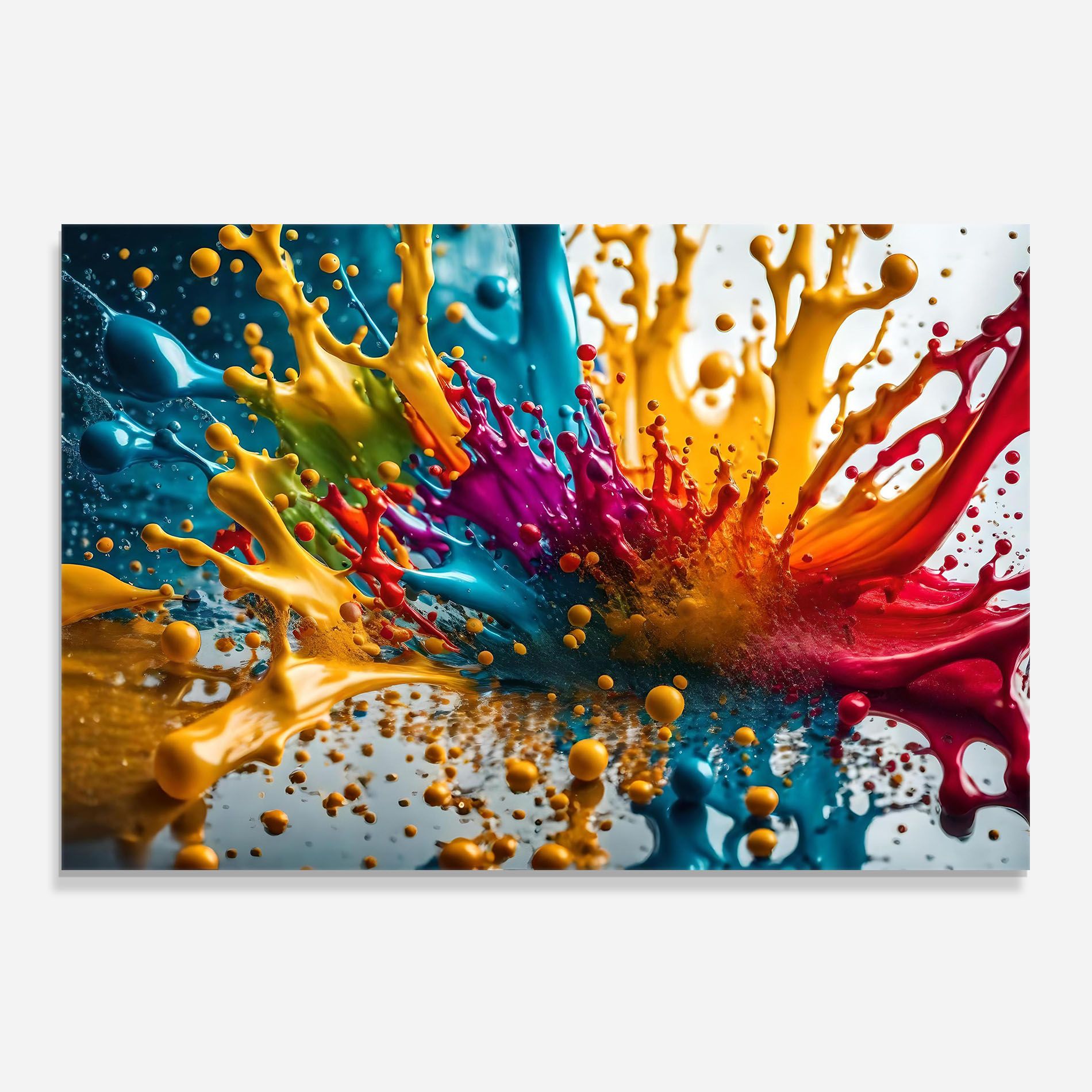 Colorful Water Splash mockup 0