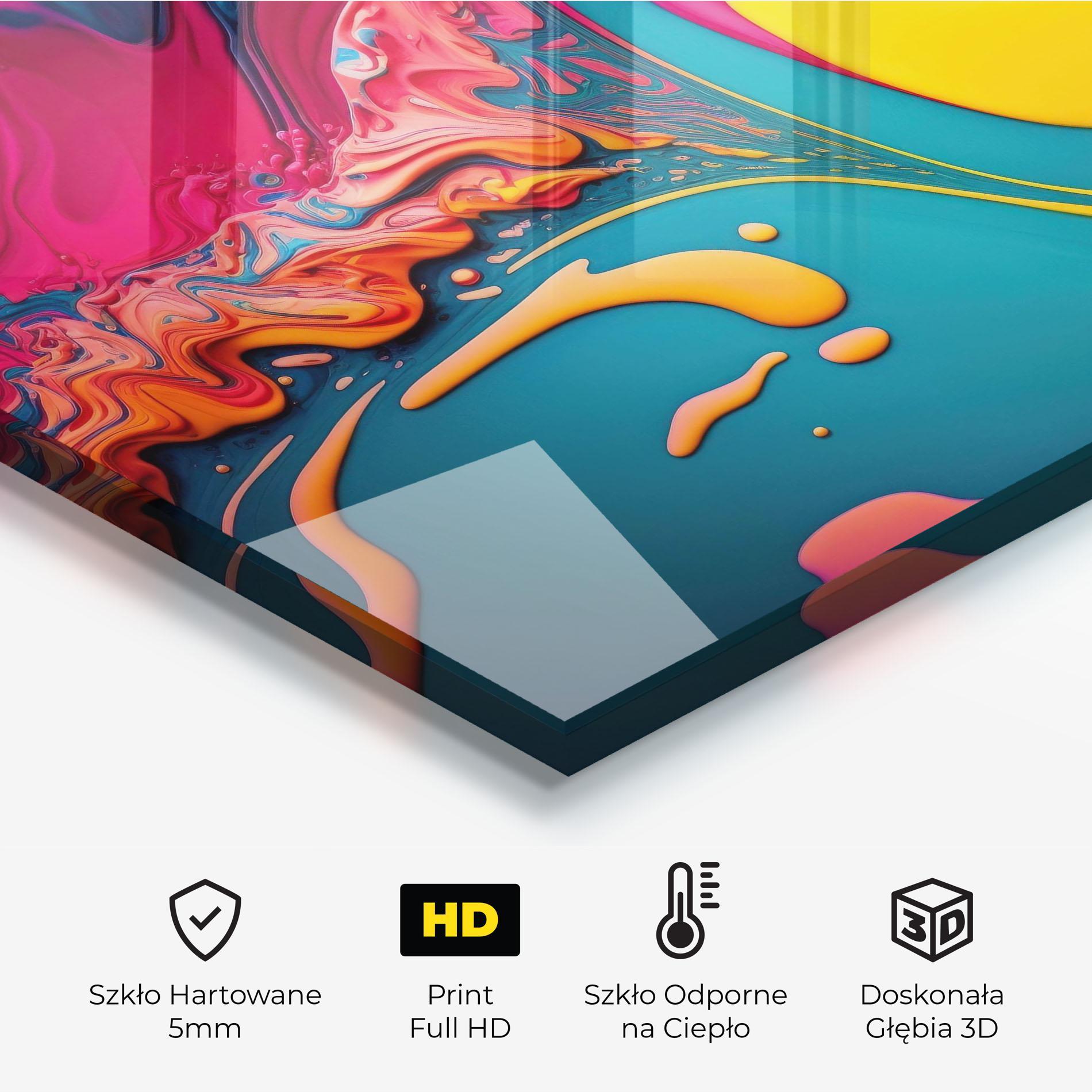 Panel Szklany do Kuchni Acrylic Close Up mockup 2