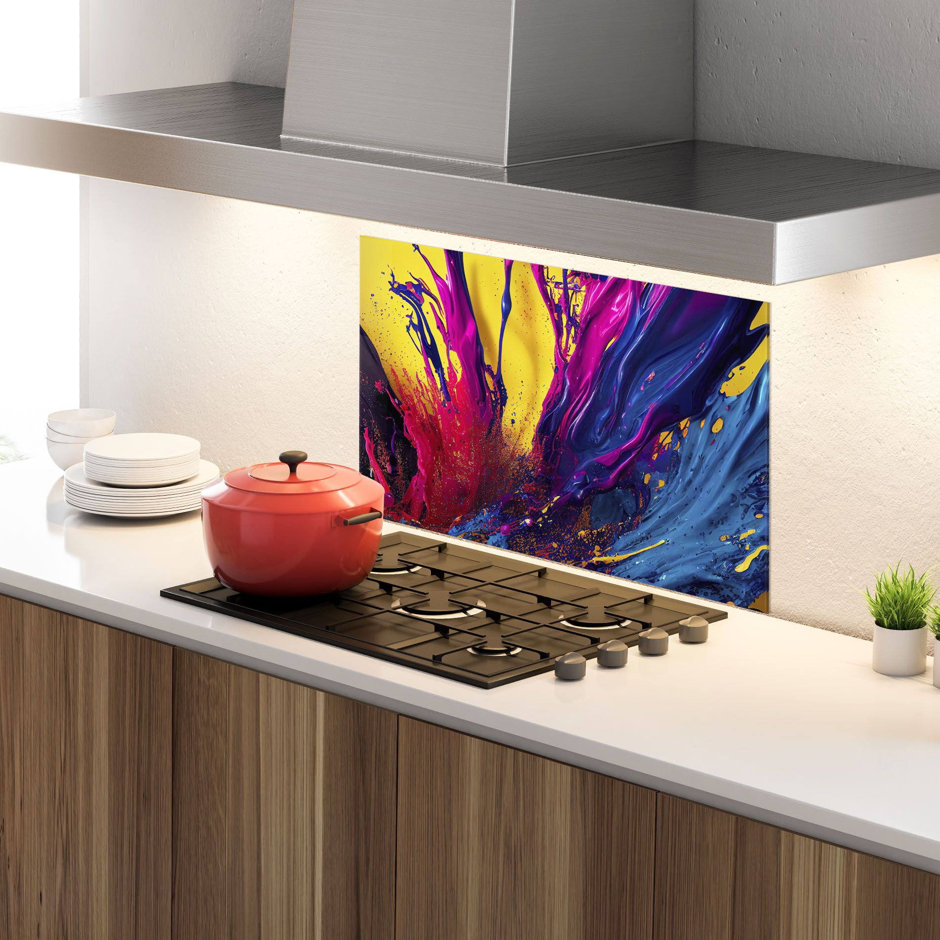 Purple And Blue Splash mockup 4