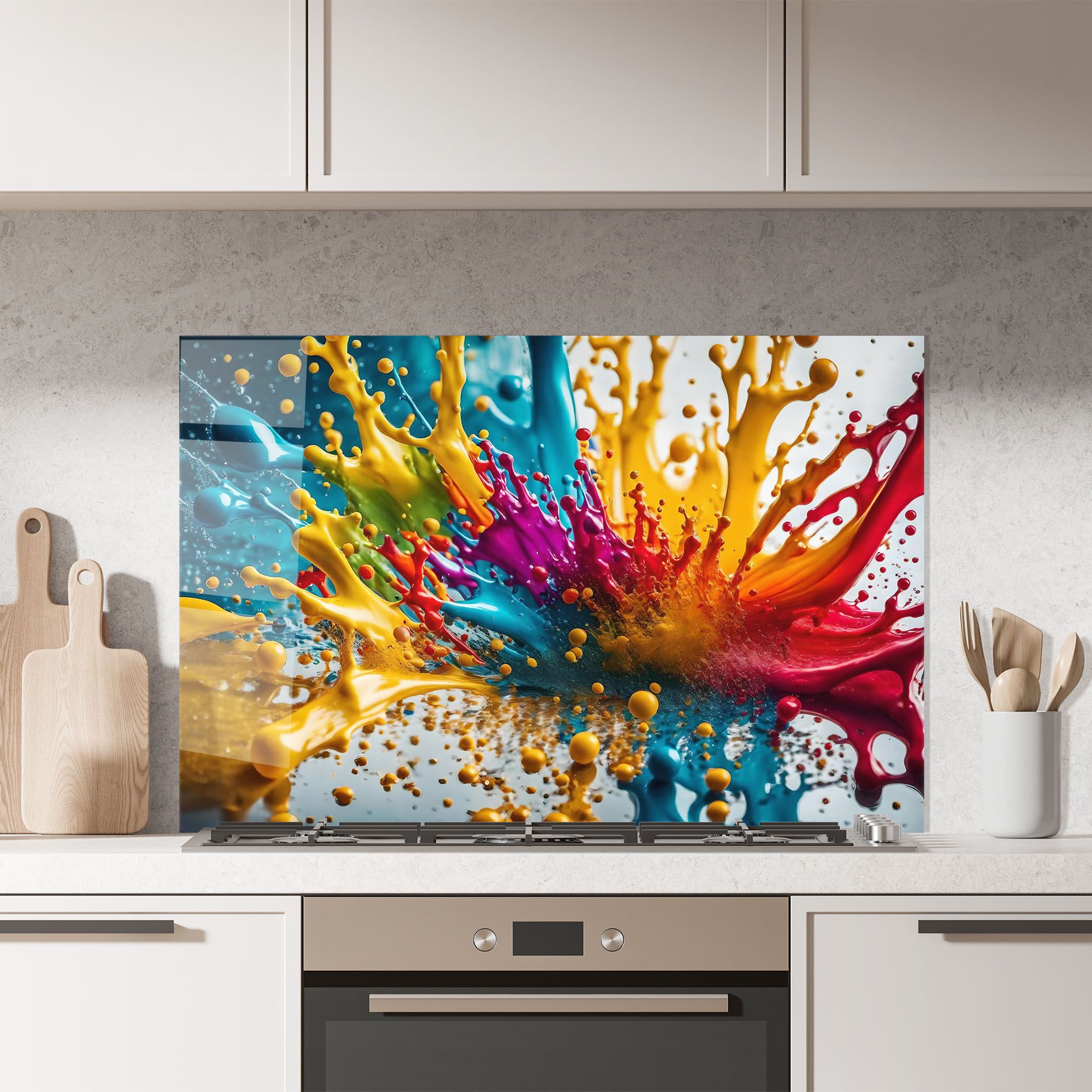 Colorful Water Splash mockup 7