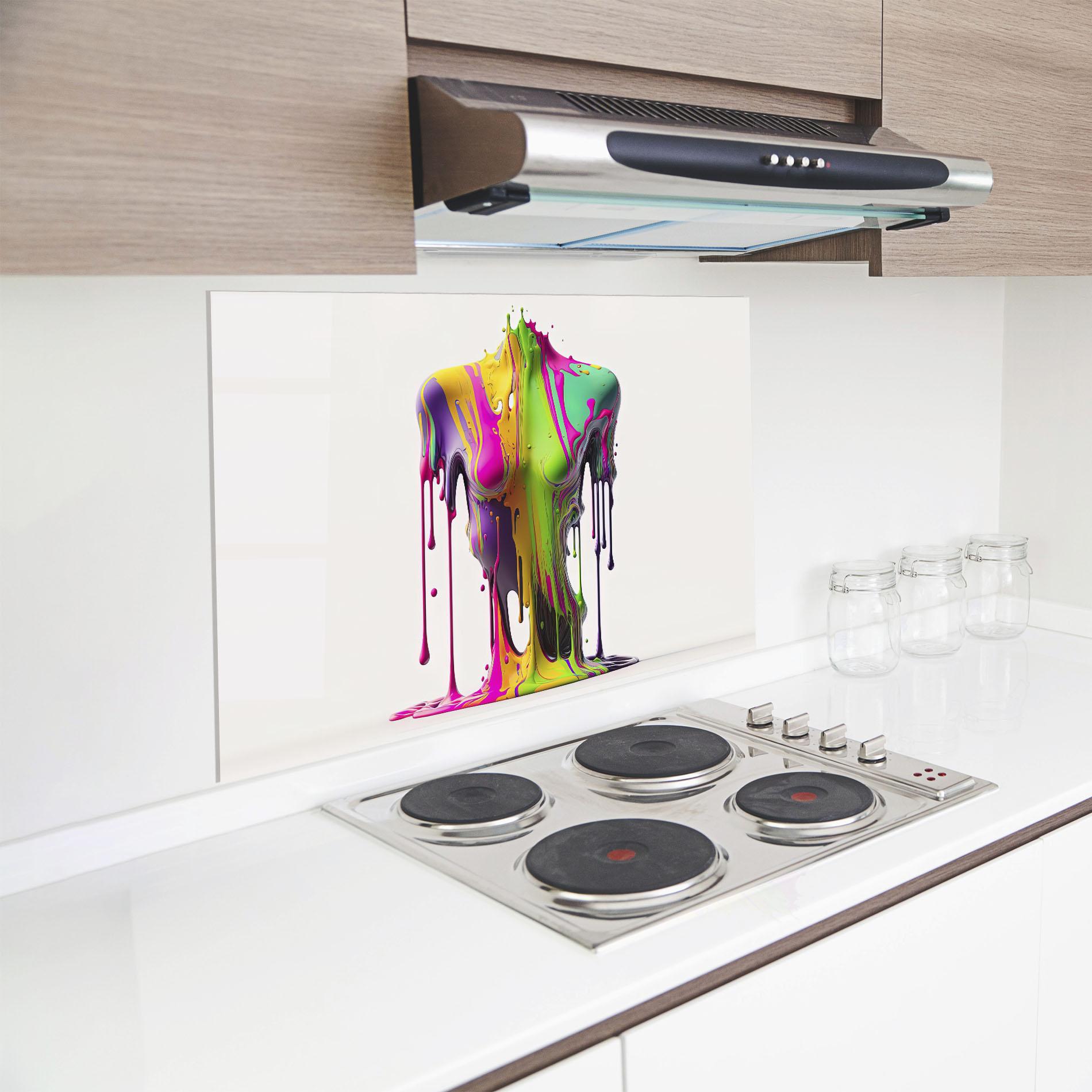 Panel Szklany do Kuchni Colorful Body mockup 8