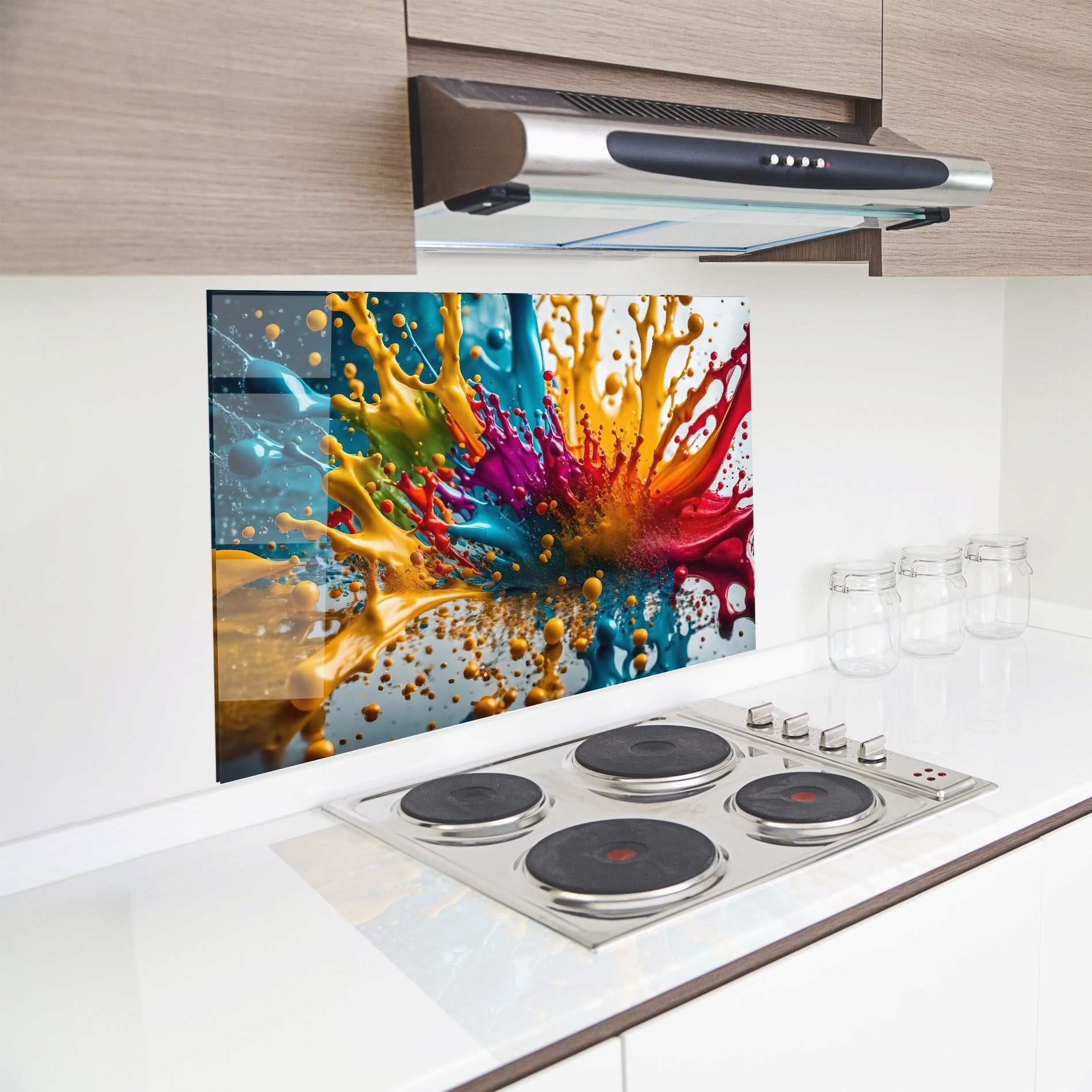 Colorful Water Splash mockup 8