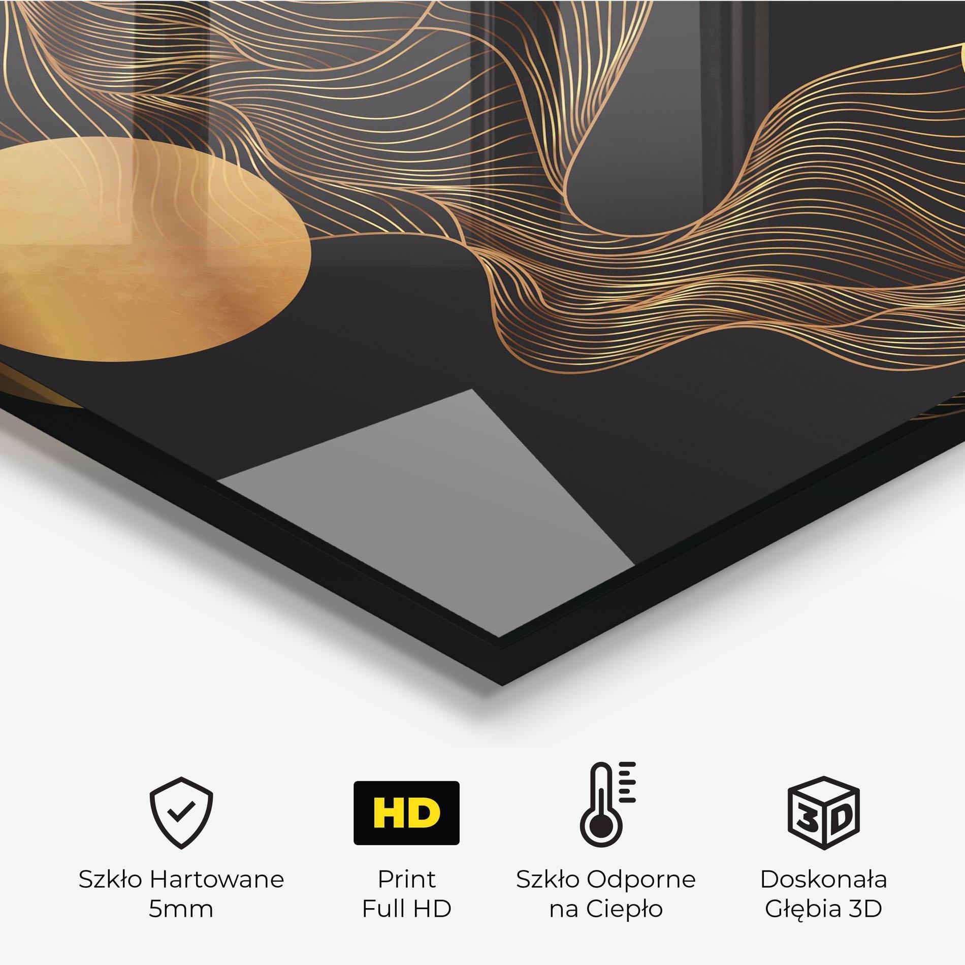 Panel Szklany do Kuchni Frecventa Abstracta mockup 2