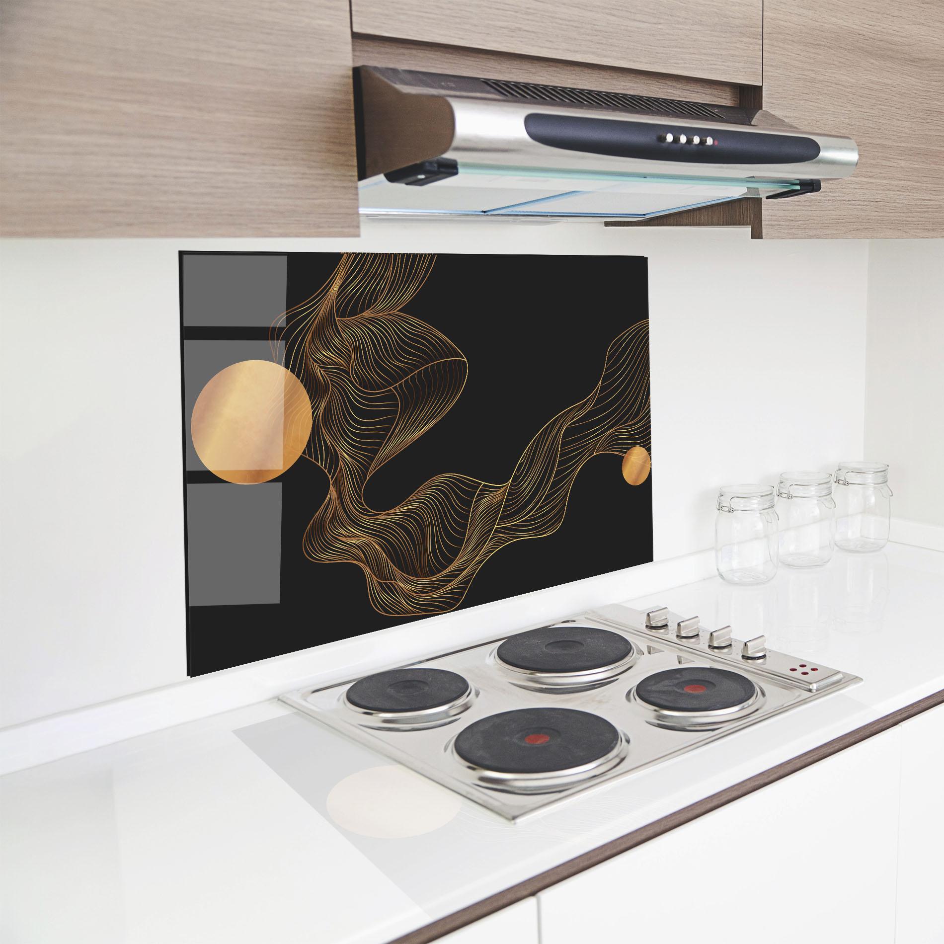 Panel Szklany do Kuchni Frecventa Abstracta mockup 8