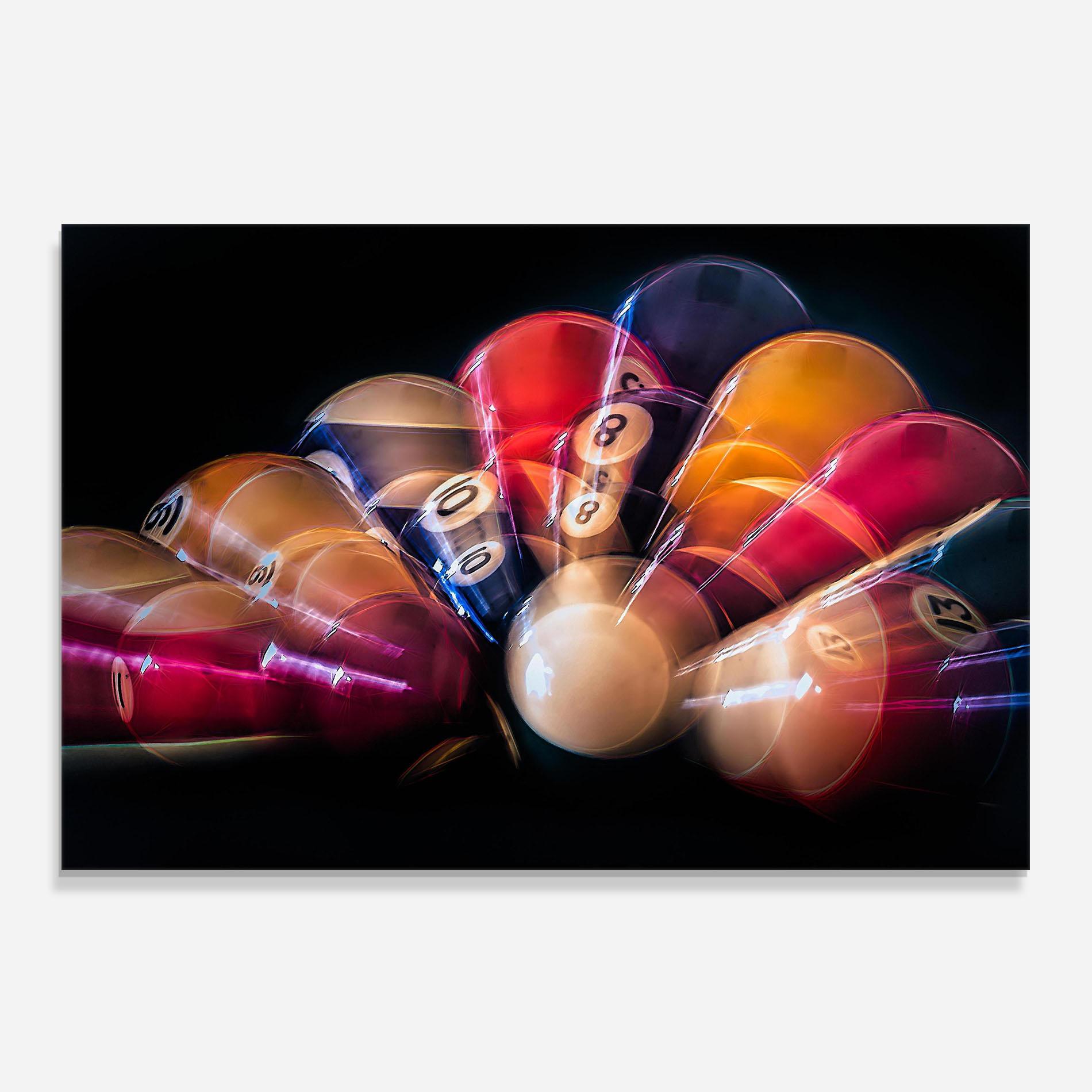 Panel Szklany do Kuchni Bowling Balls mockup 0