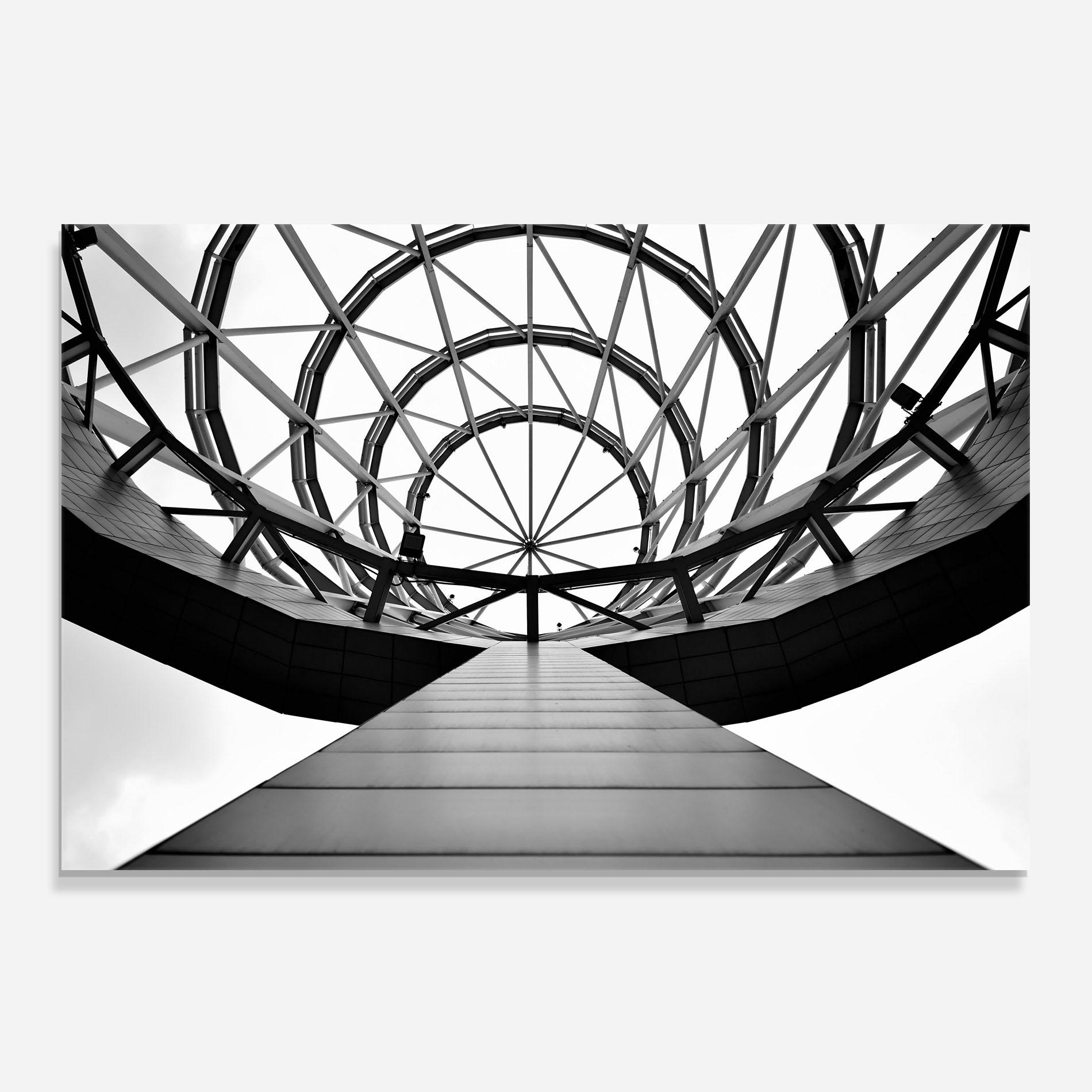 Panel Szklany do Kuchni Circular Dome mockup 0