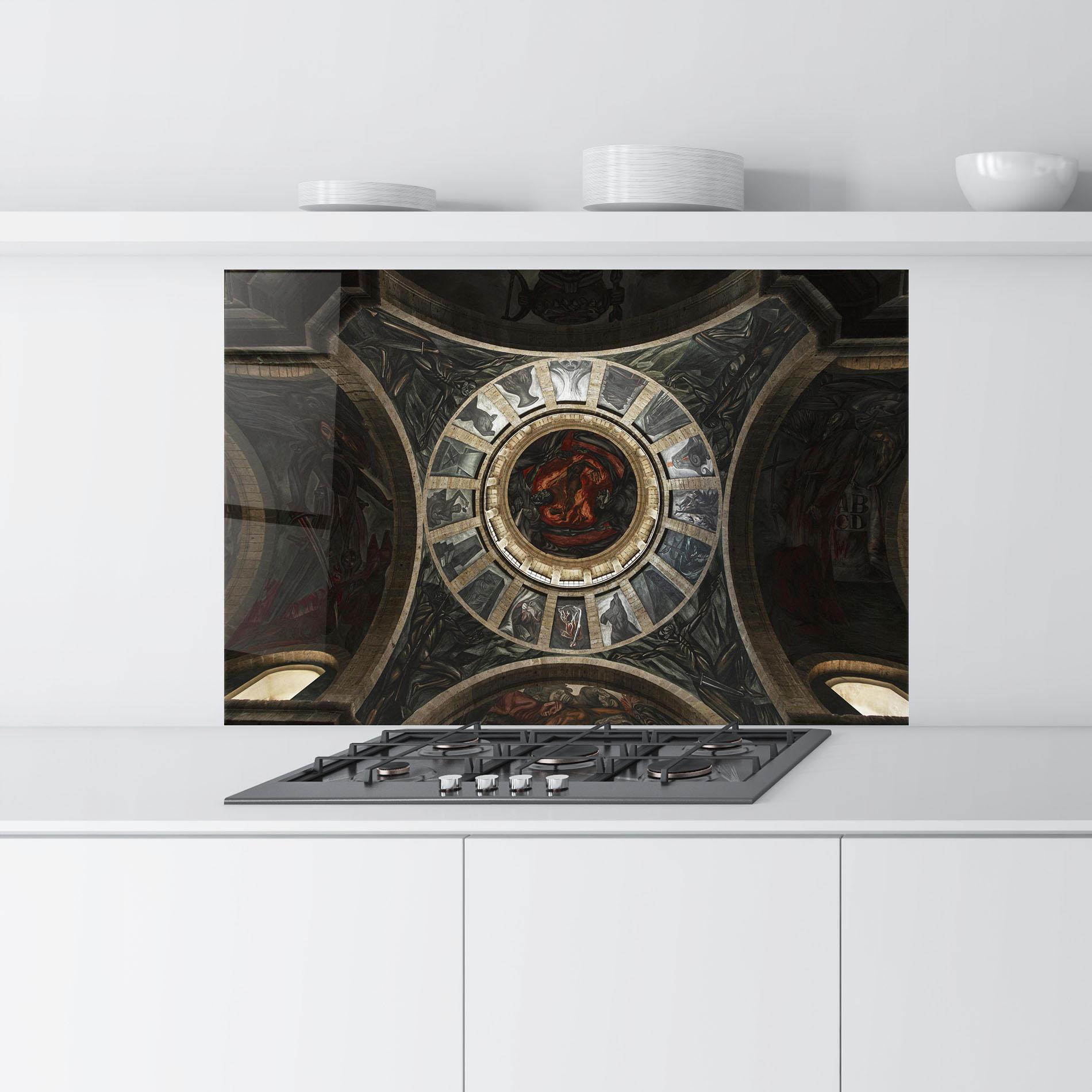 Panel Szklany do Kuchni Mexico Architecture mockup 9