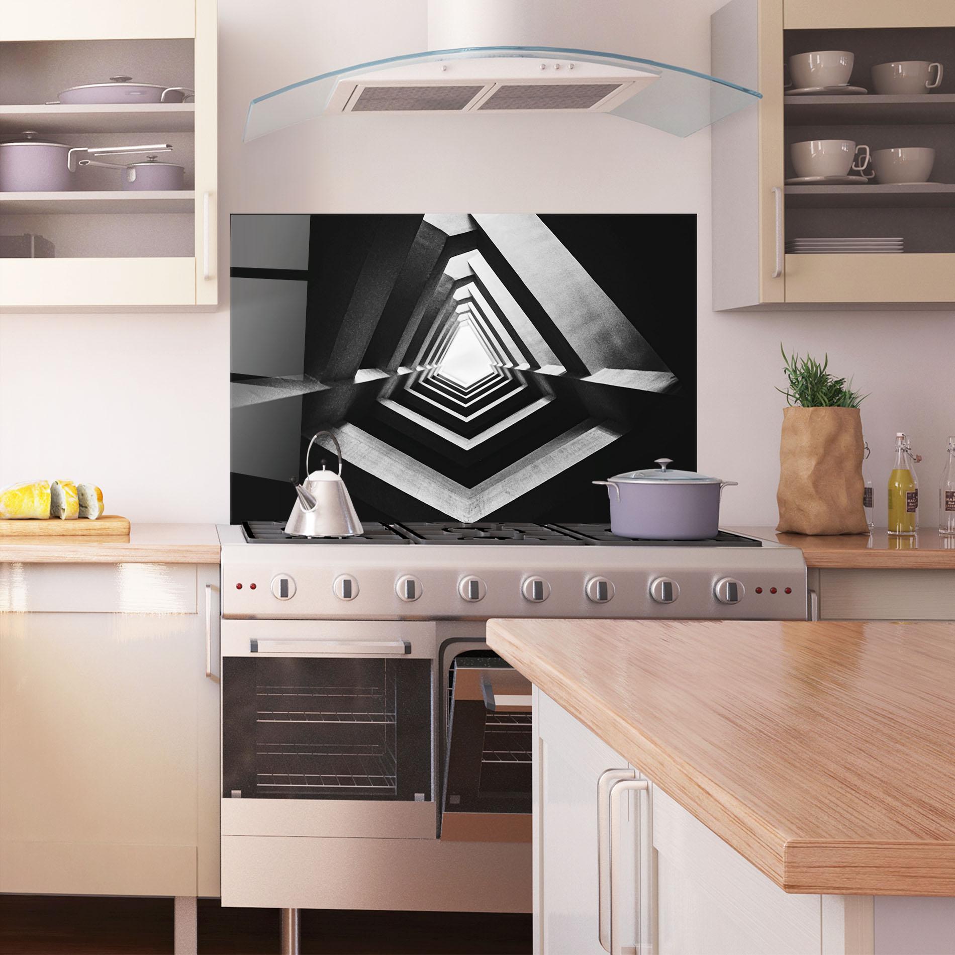 Panel Szklany do Kuchni Dark Shadow mockup 1