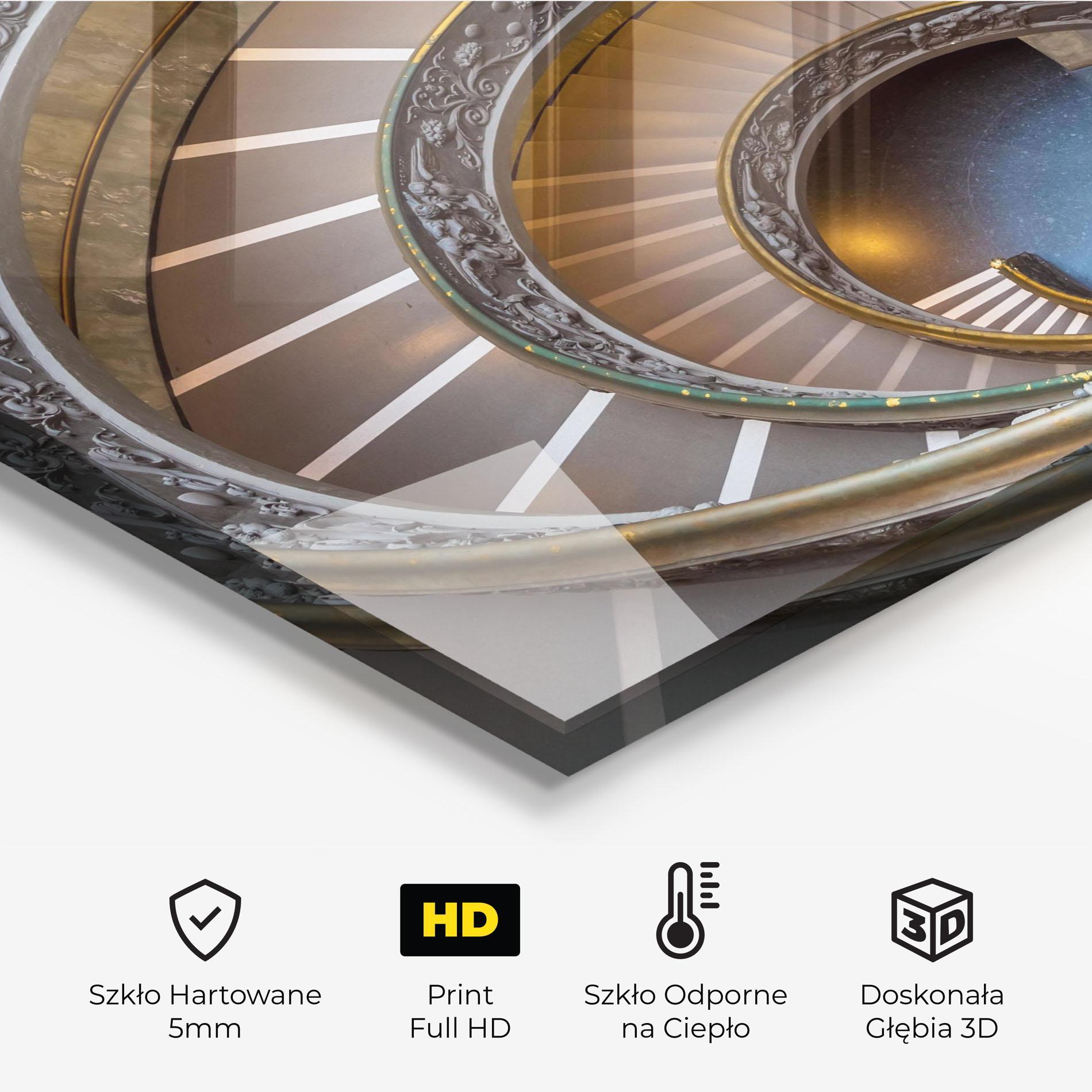 Panel Szklany do Kuchni Colored Stairs mockup 2