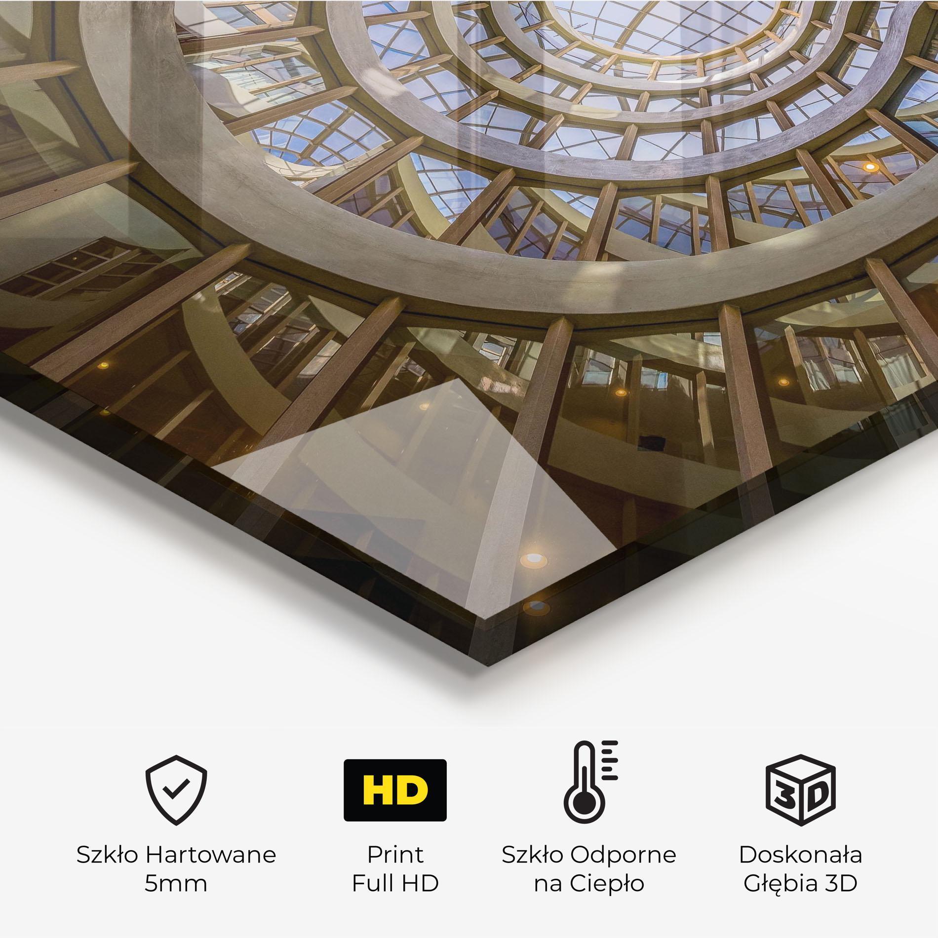 Panel Szklany do Kuchni Glass Building mockup 2