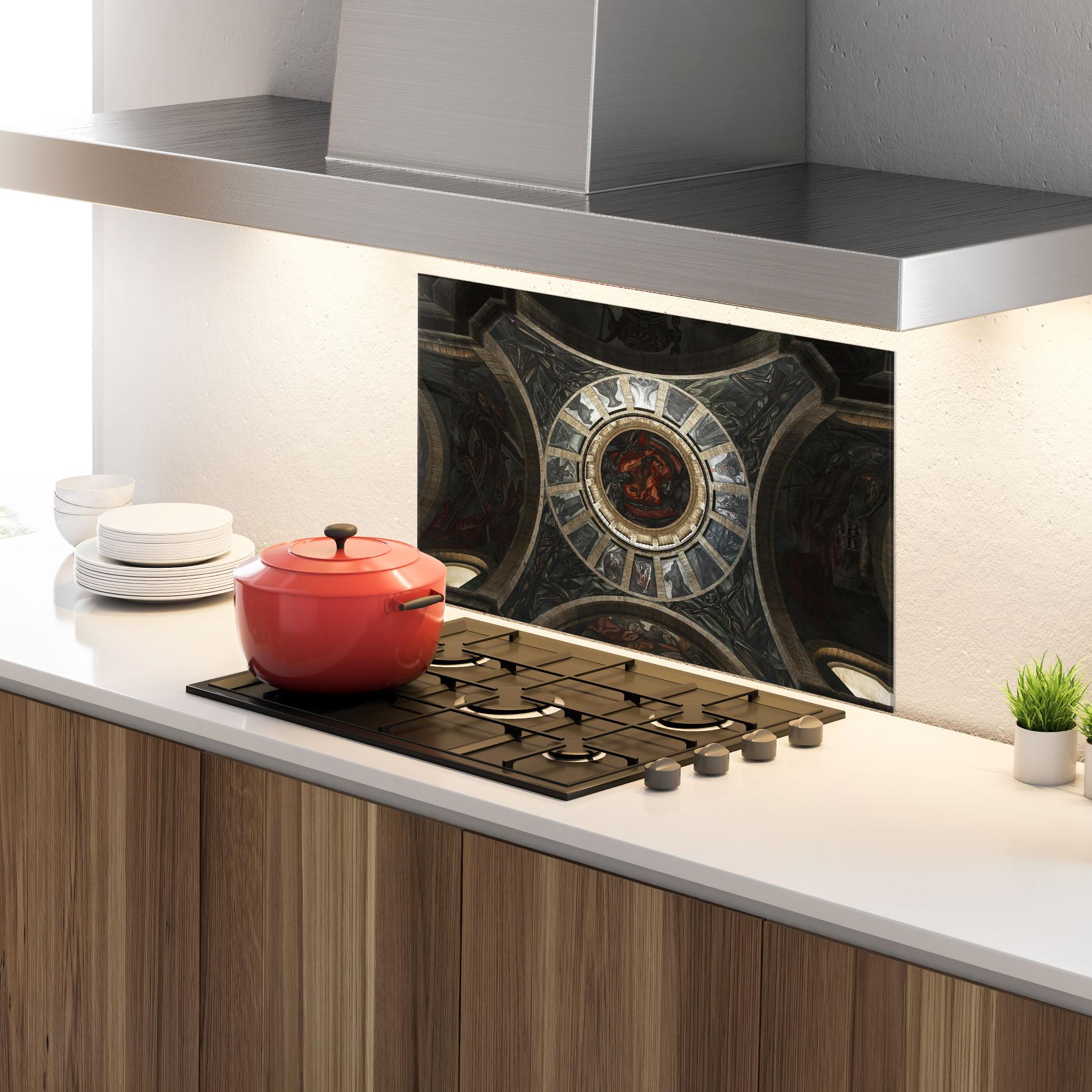 Panel Szklany do Kuchni Mexico Architecture mockup 4