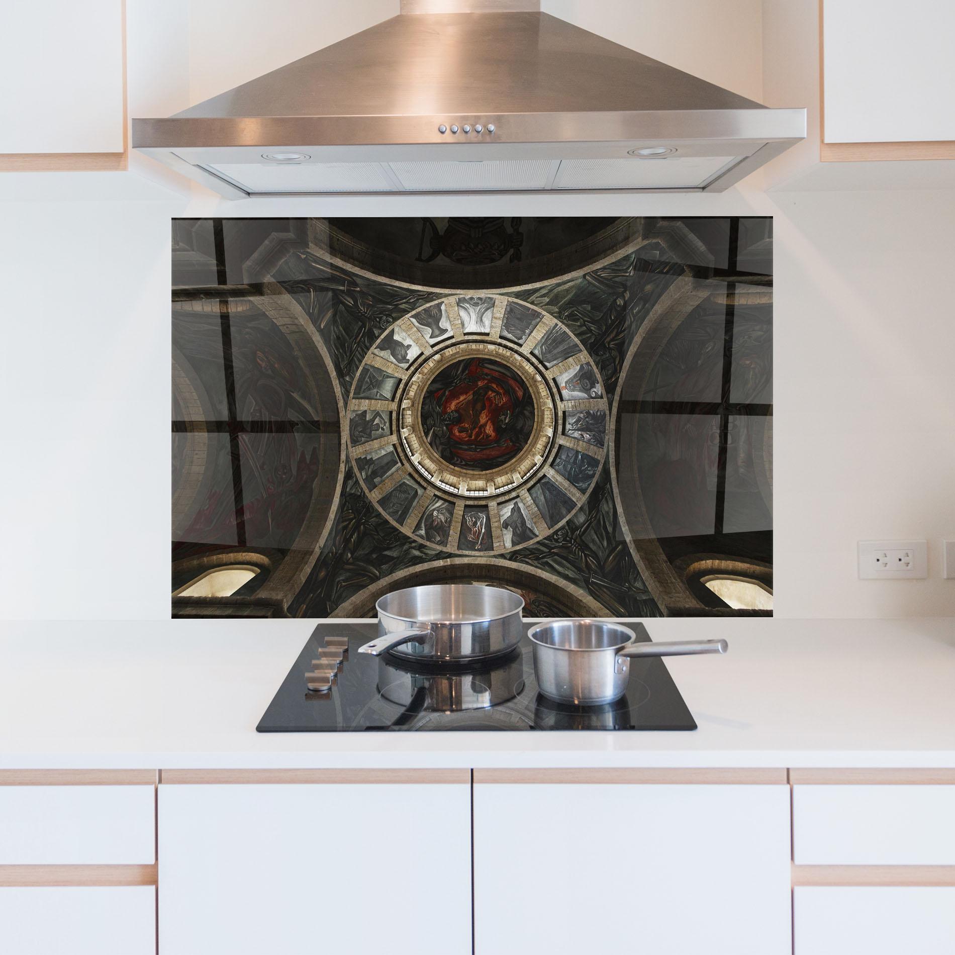 Panel Szklany do Kuchni Mexico Architecture mockup 5