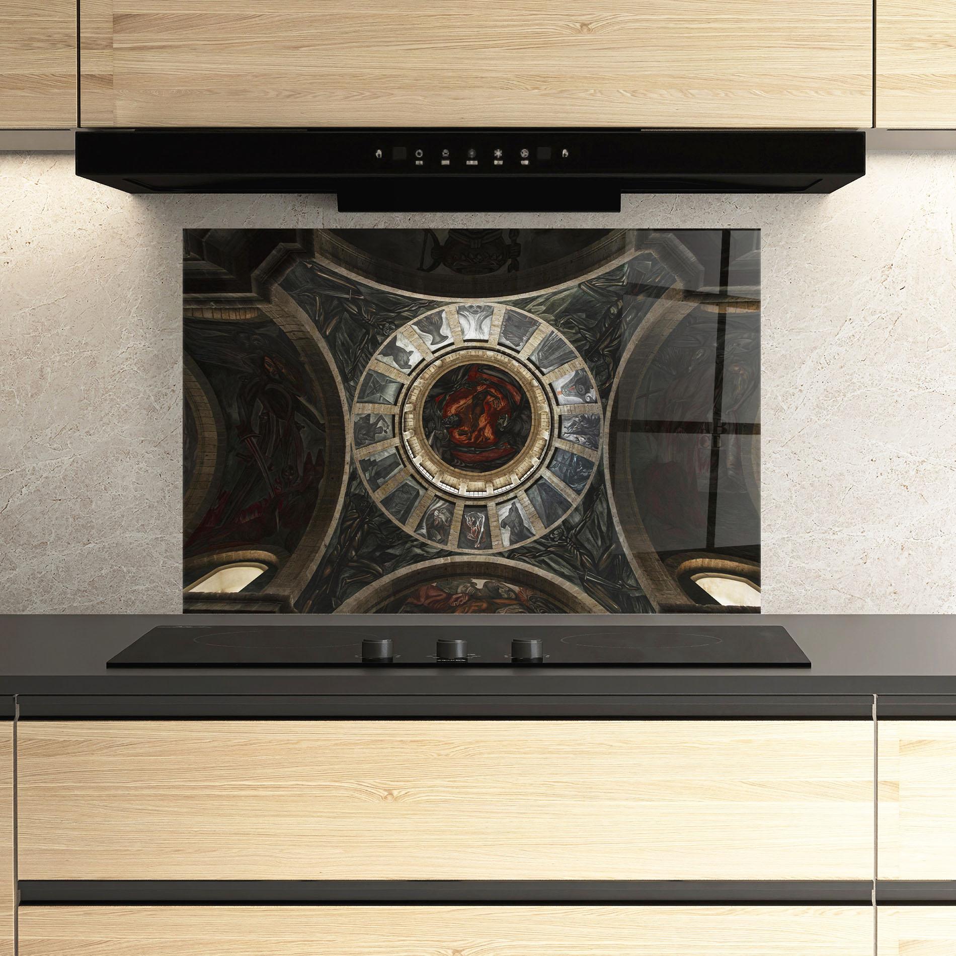 Panel Szklany do Kuchni Mexico Architecture mockup 3