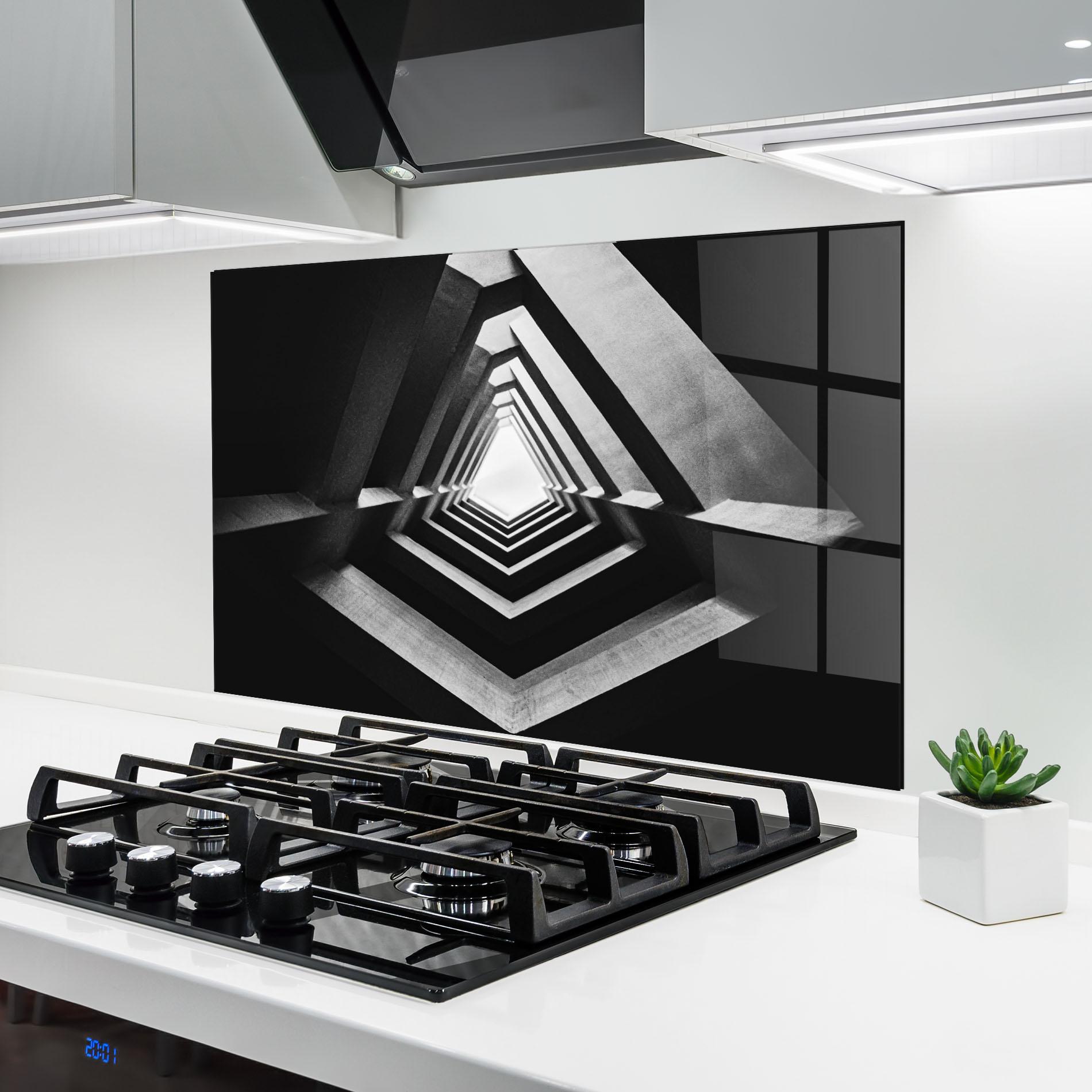 Panel Szklany do Kuchni Dark Shadow mockup 6