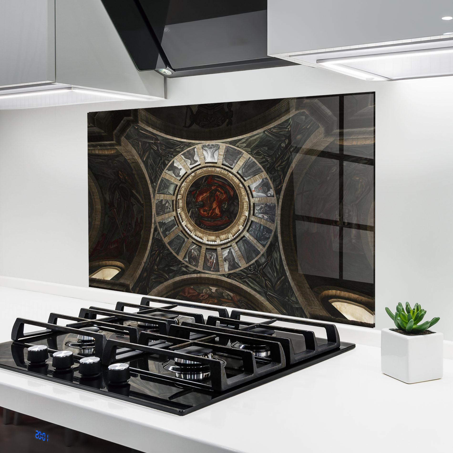 Panel Szklany do Kuchni Mexico Architecture mockup 6