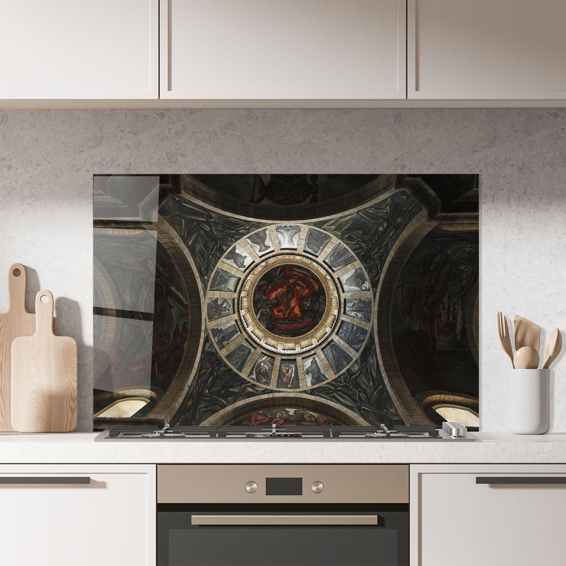 Panel Szklany do Kuchni Mexico Architecture mockup 7