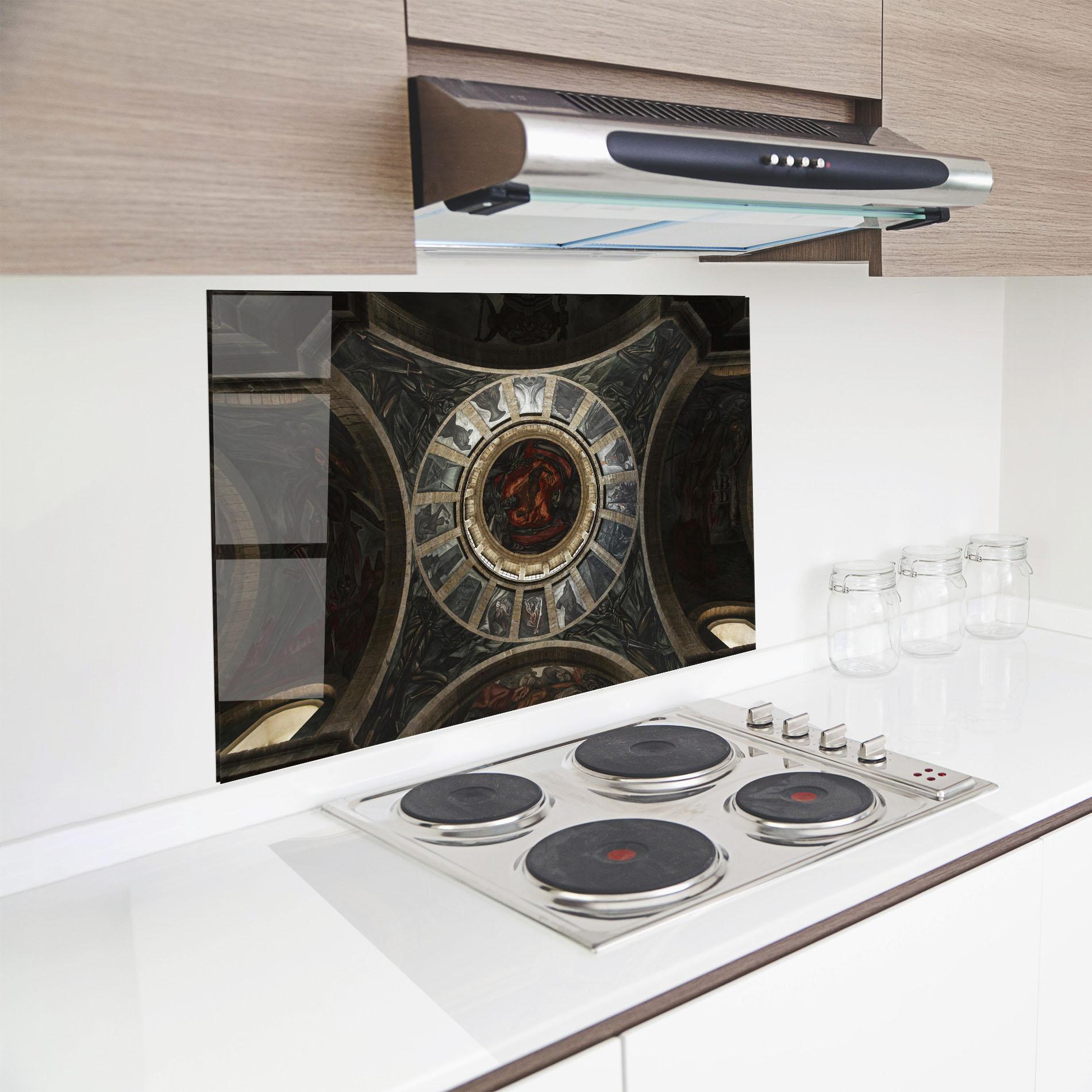 Panel Szklany do Kuchni Mexico Architecture mockup 8