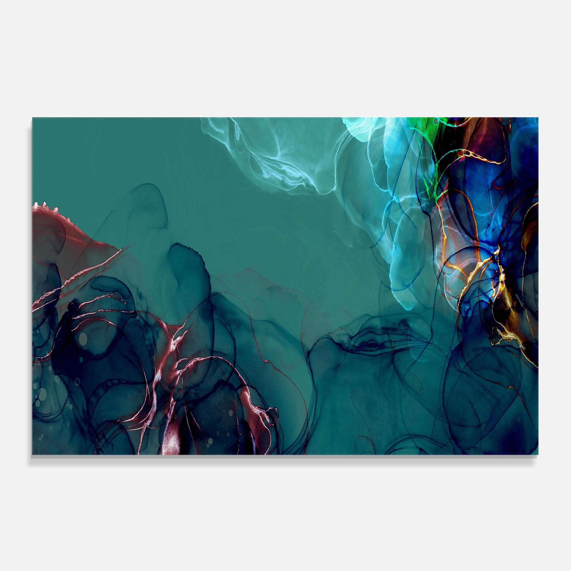 Panel Szklany do Kuchni Darkish Abstract mockup 0