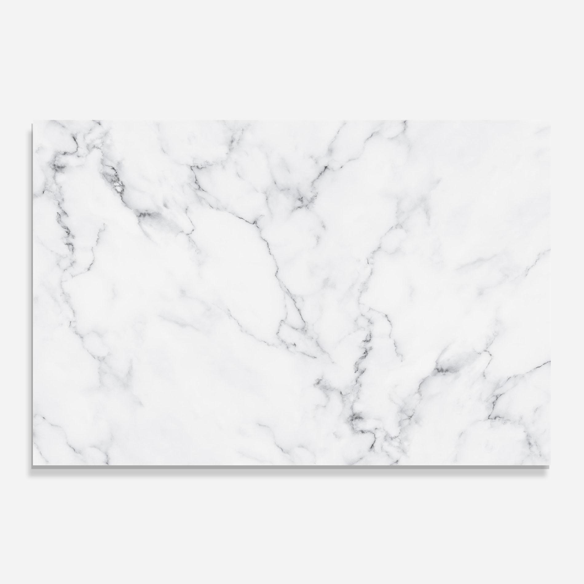 Panel Szklany do Kuchni White Marble Texture mockup 0