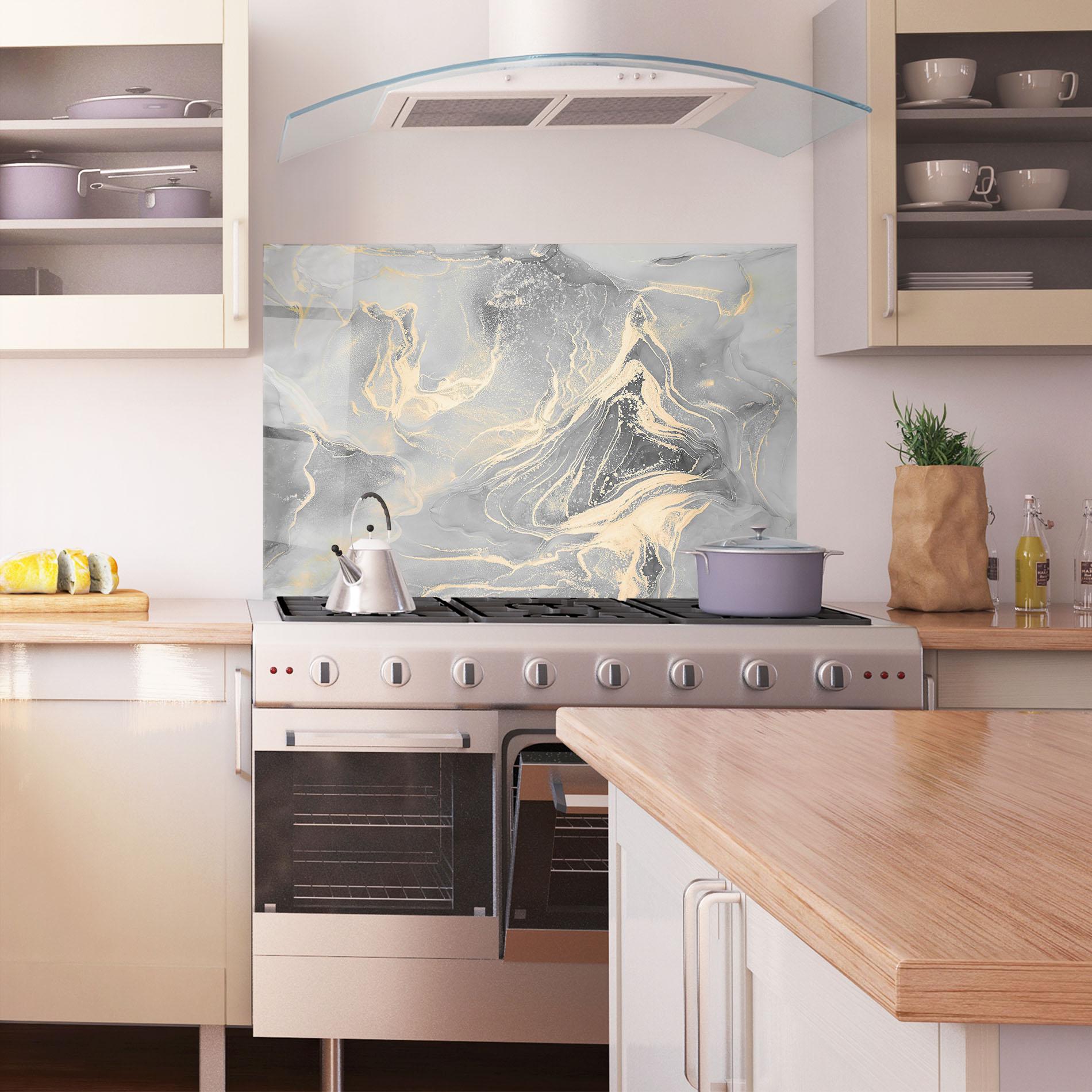 Panel Szklany do Kuchni Abstract Illusion mockup 1