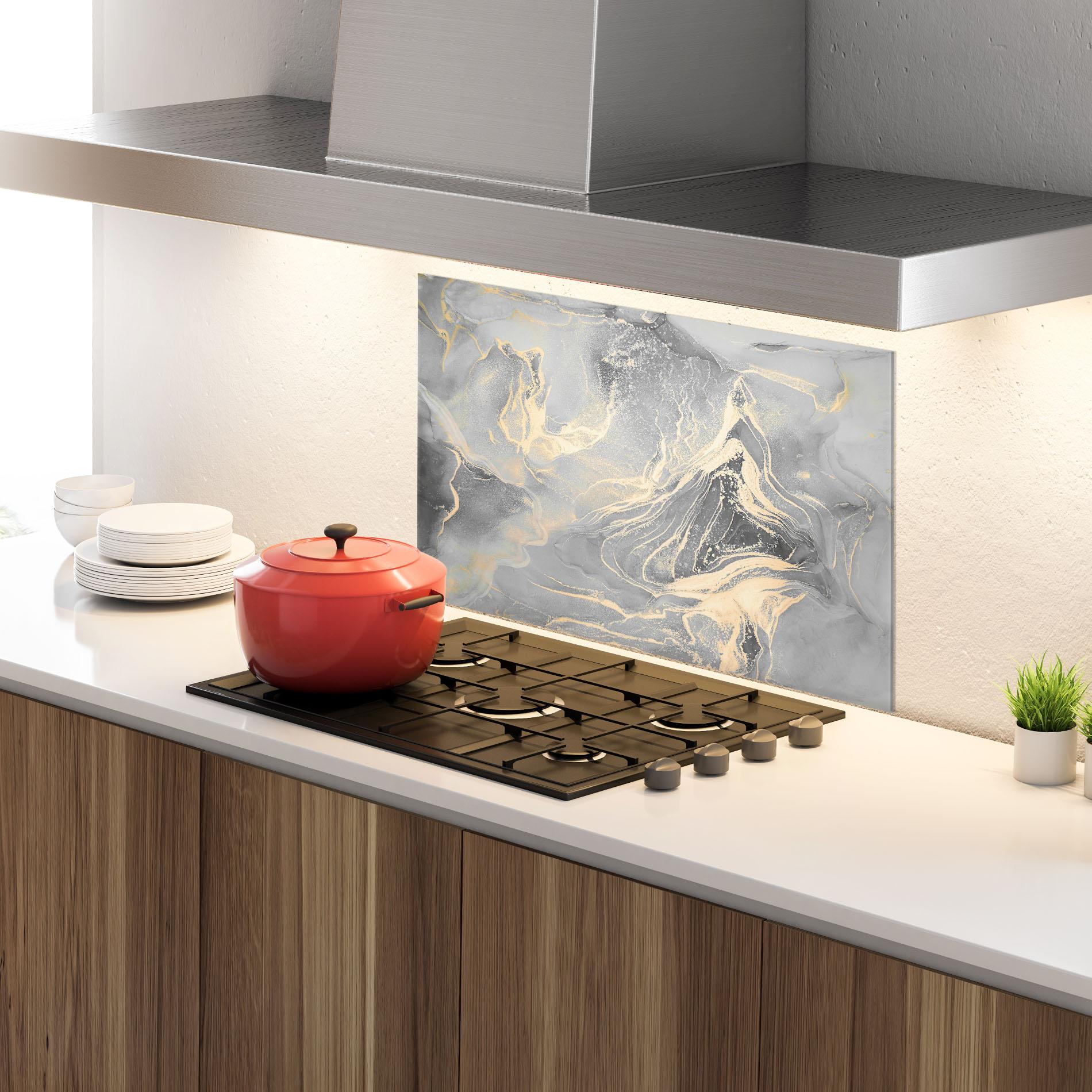 Panel Szklany do Kuchni Abstract Illusion mockup 4