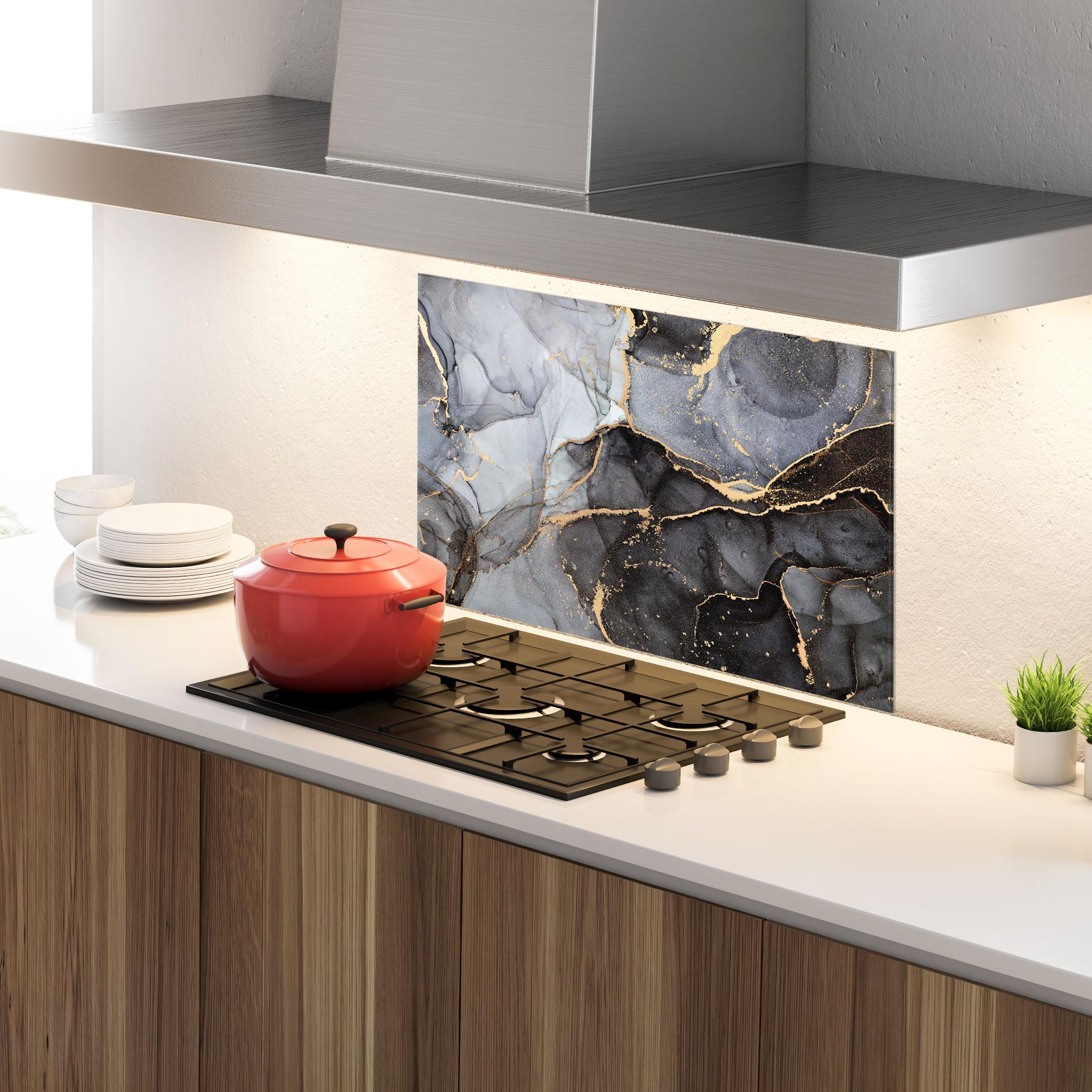 Panel Szklany do Kuchni Abstract Marble mockup 4