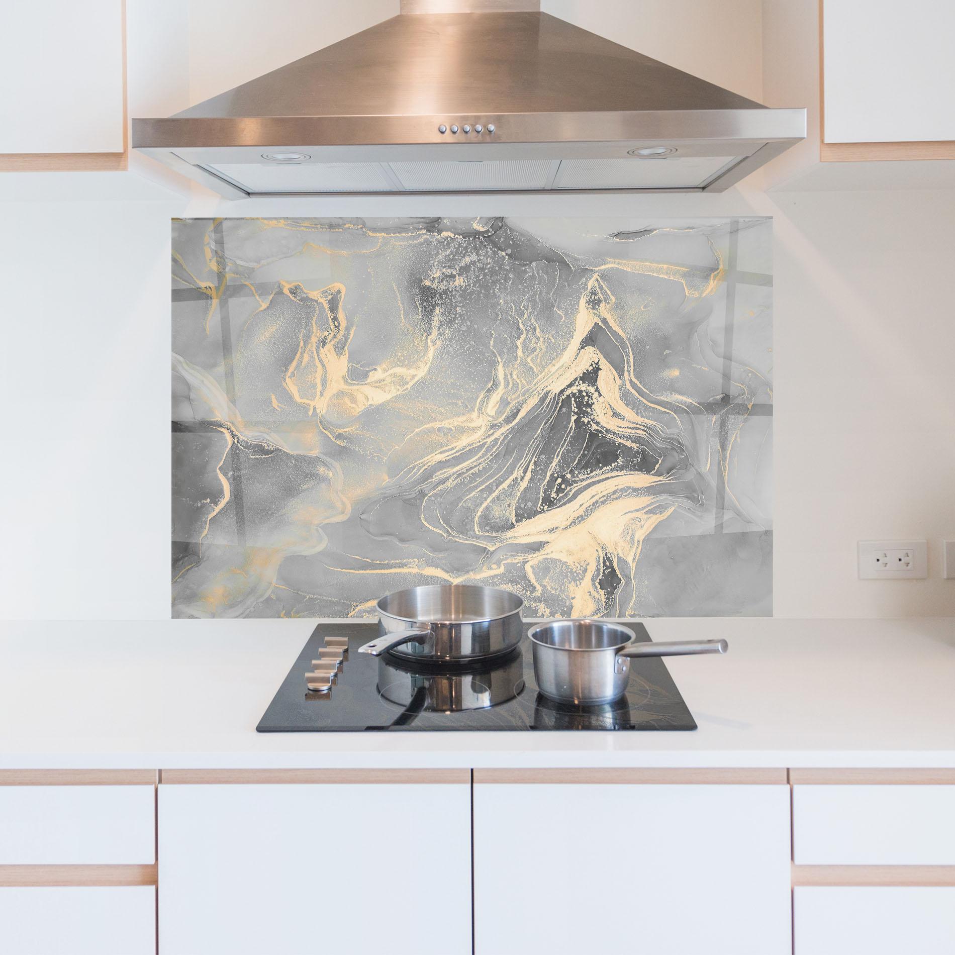 Panel Szklany do Kuchni Abstract Illusion mockup 5