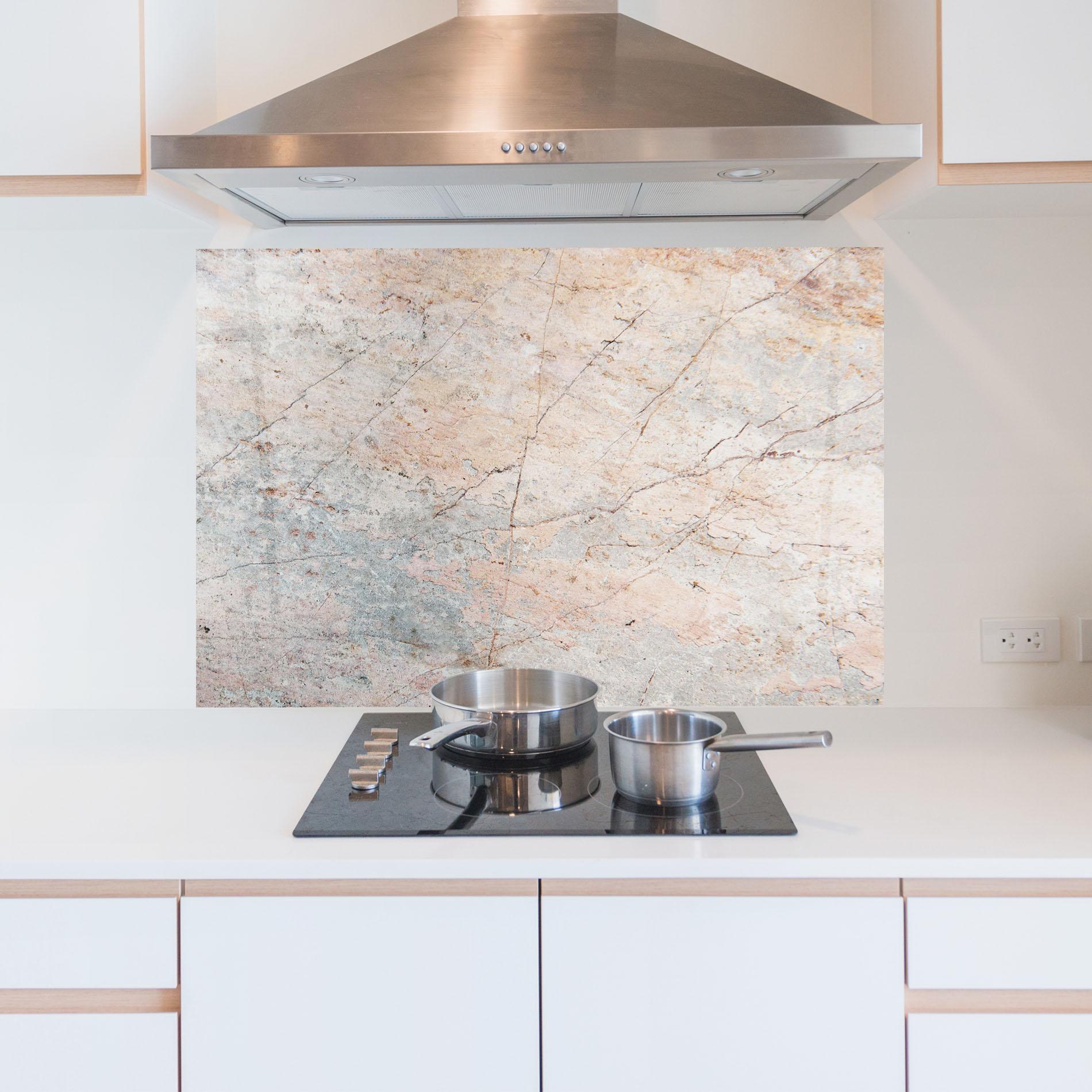 Panel Szklany do Kuchni Light Pink Grey mockup 5