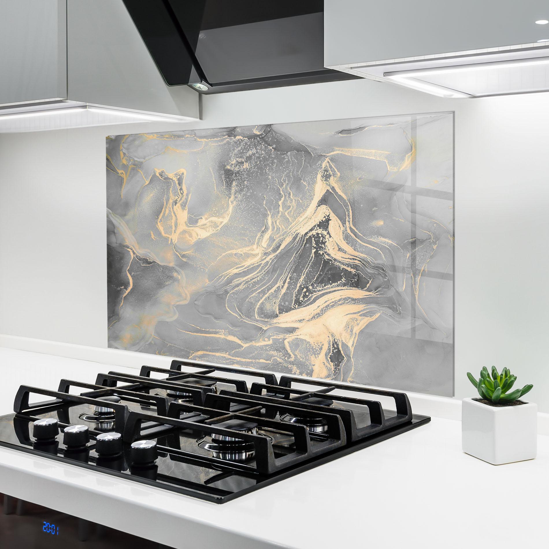 Panel Szklany do Kuchni Abstract Illusion mockup 6