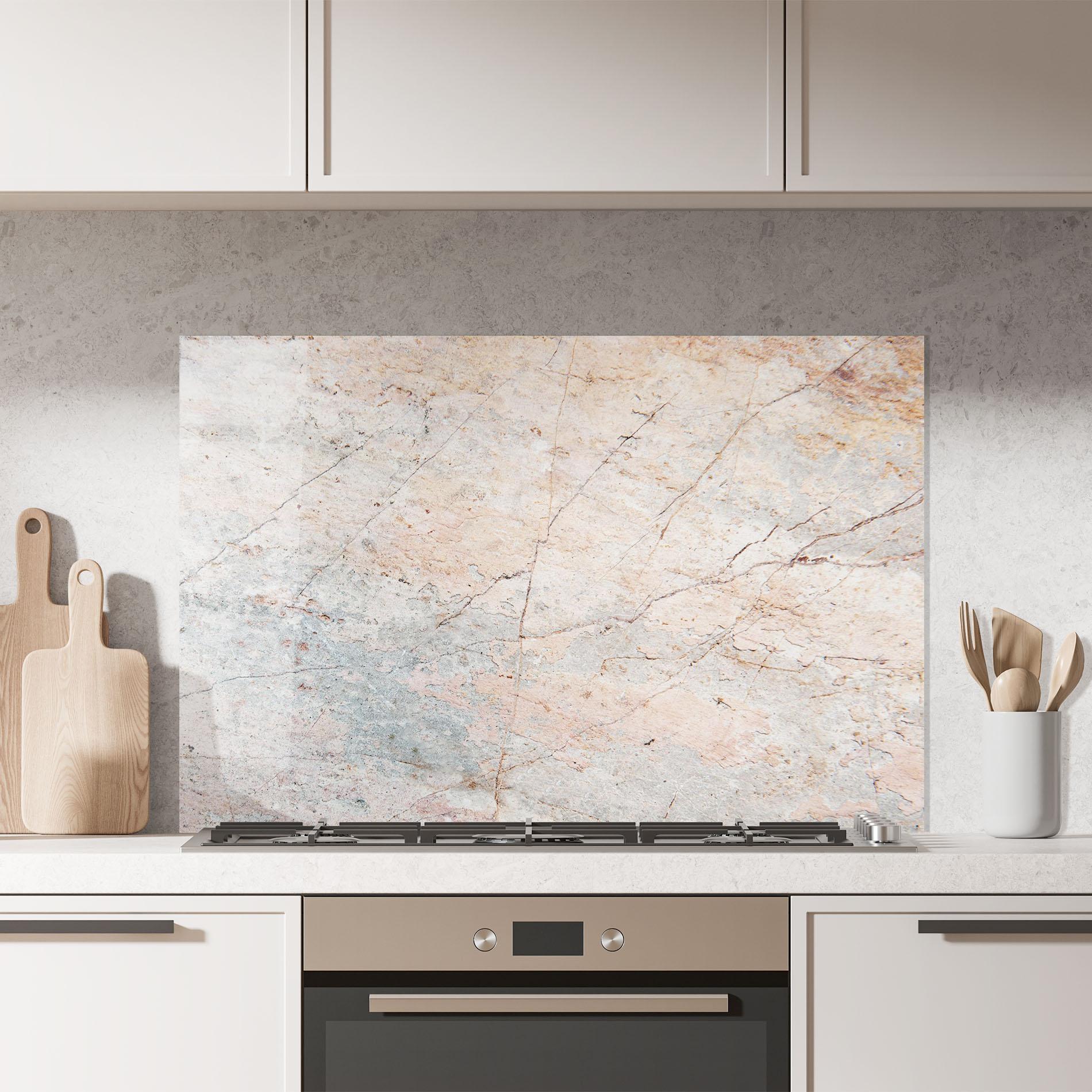 Panel Szklany do Kuchni Light Pink Grey mockup 7