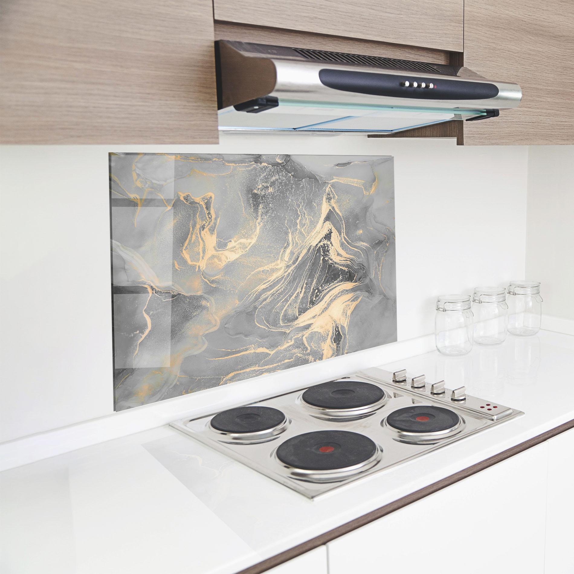 Panel Szklany do Kuchni Abstract Illusion mockup 8