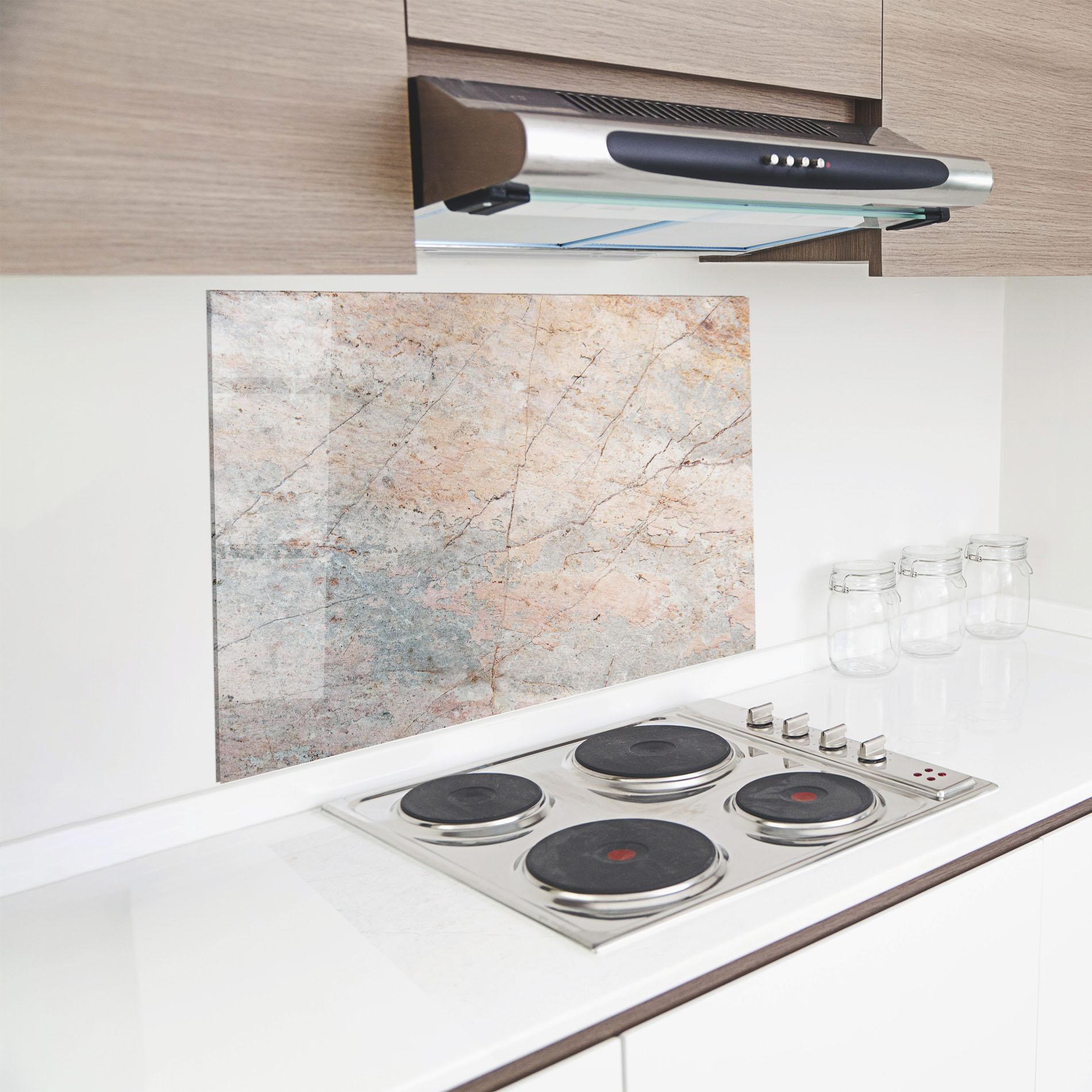 Panel Szklany do Kuchni Light Pink Grey mockup 8