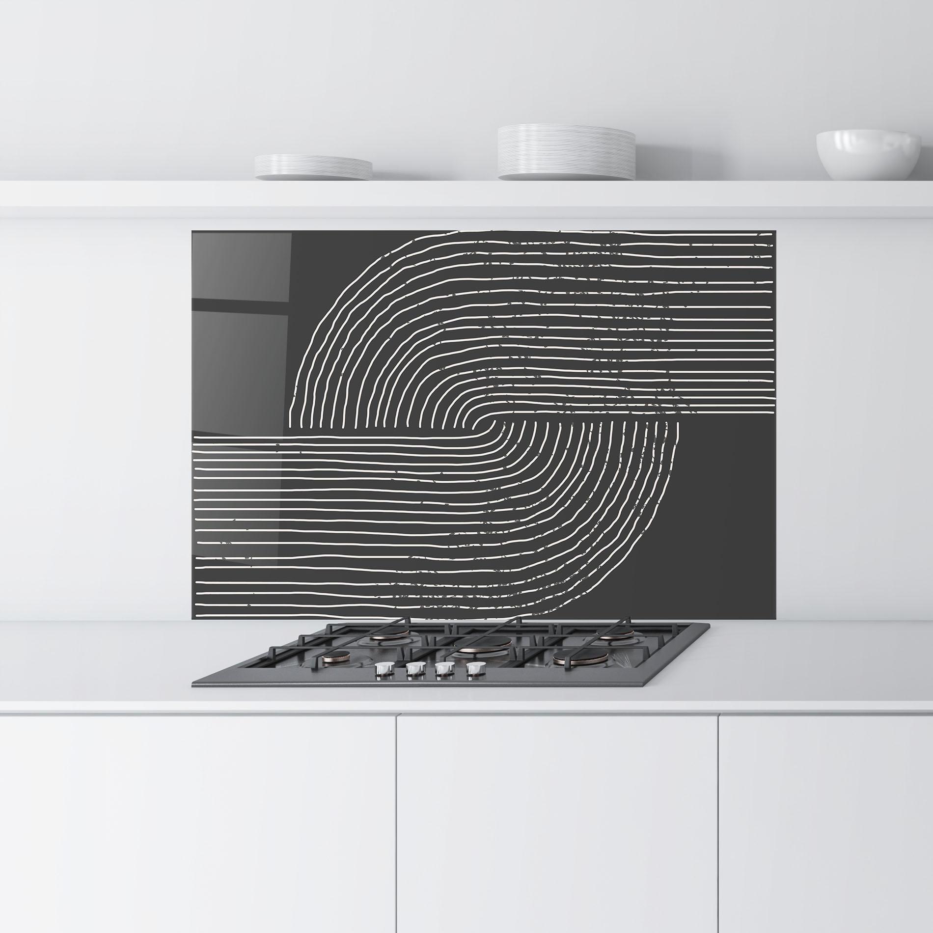 Panel Szklany do Kuchni Minimalist Circle mockup 9