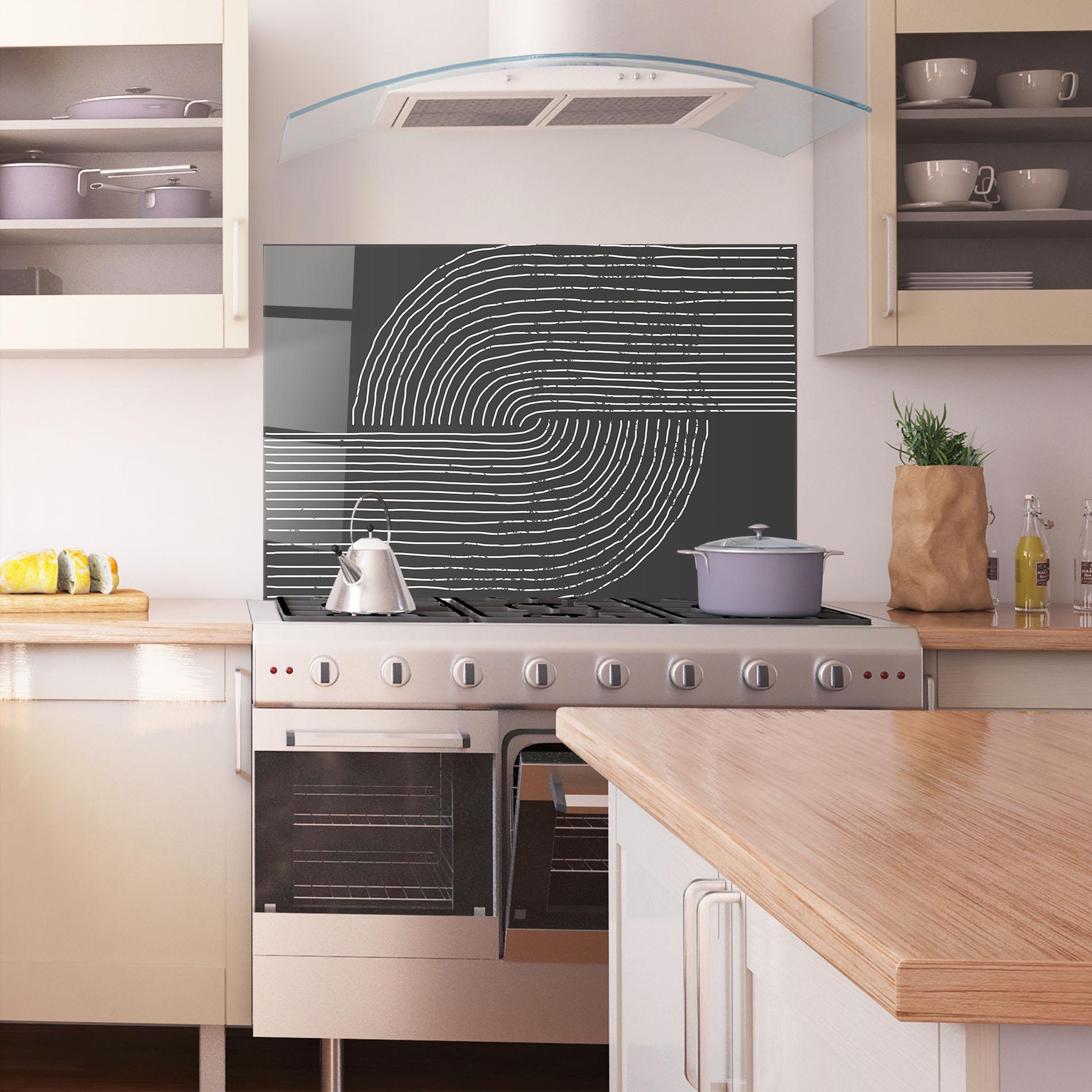 Panel Szklany do Kuchni Minimalist Circle mockup 1