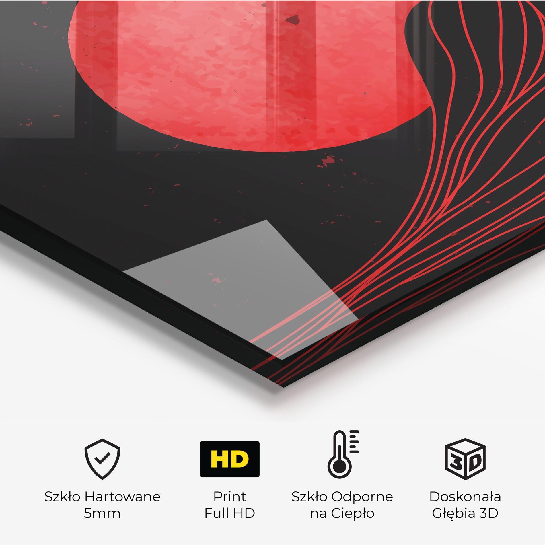 Panel Szklany do Kuchni Bloody Moon mockup 2